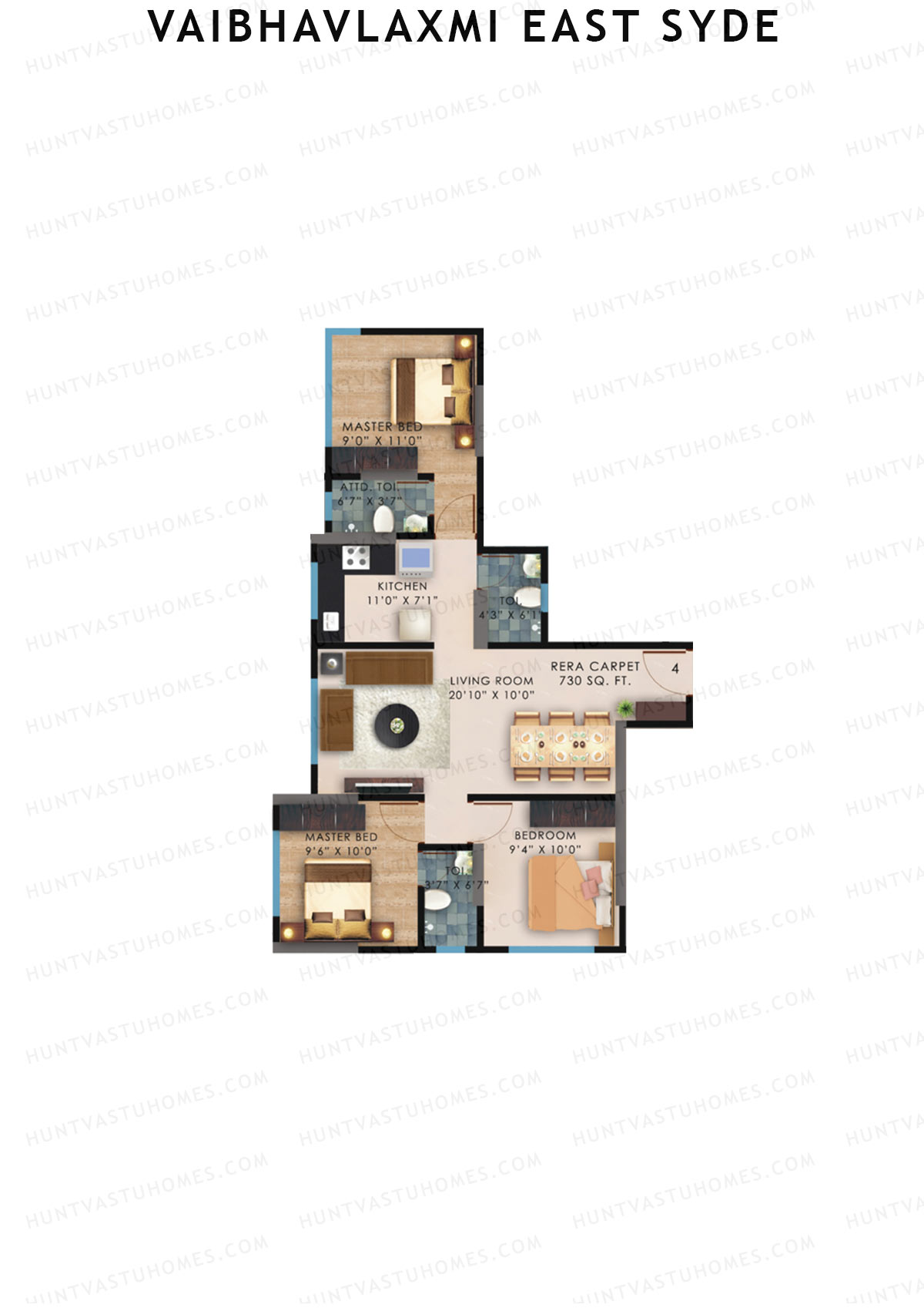 Vaibhavlaxmi East Syde Wing A Unit 4 Floor Plan