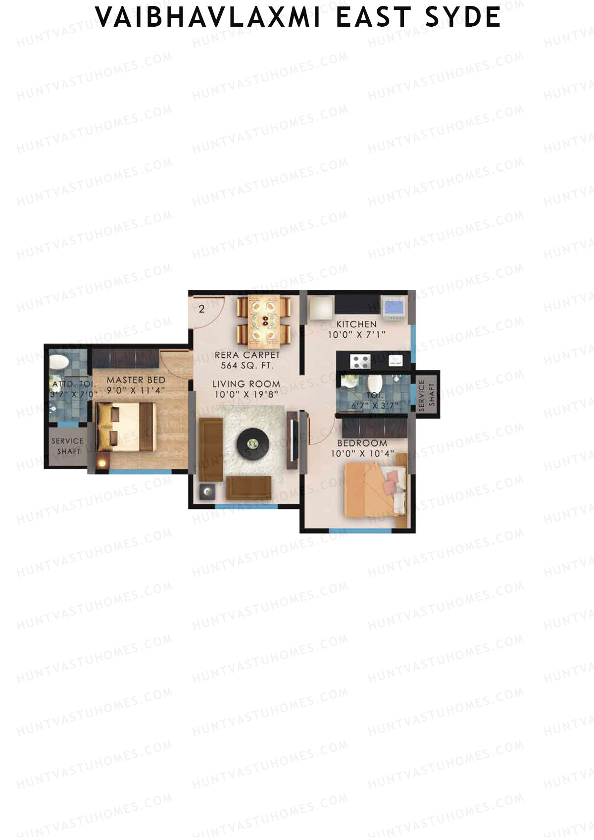 Vaibhavlaxmi East Syde Wing C Unit 2 Floor Plan
