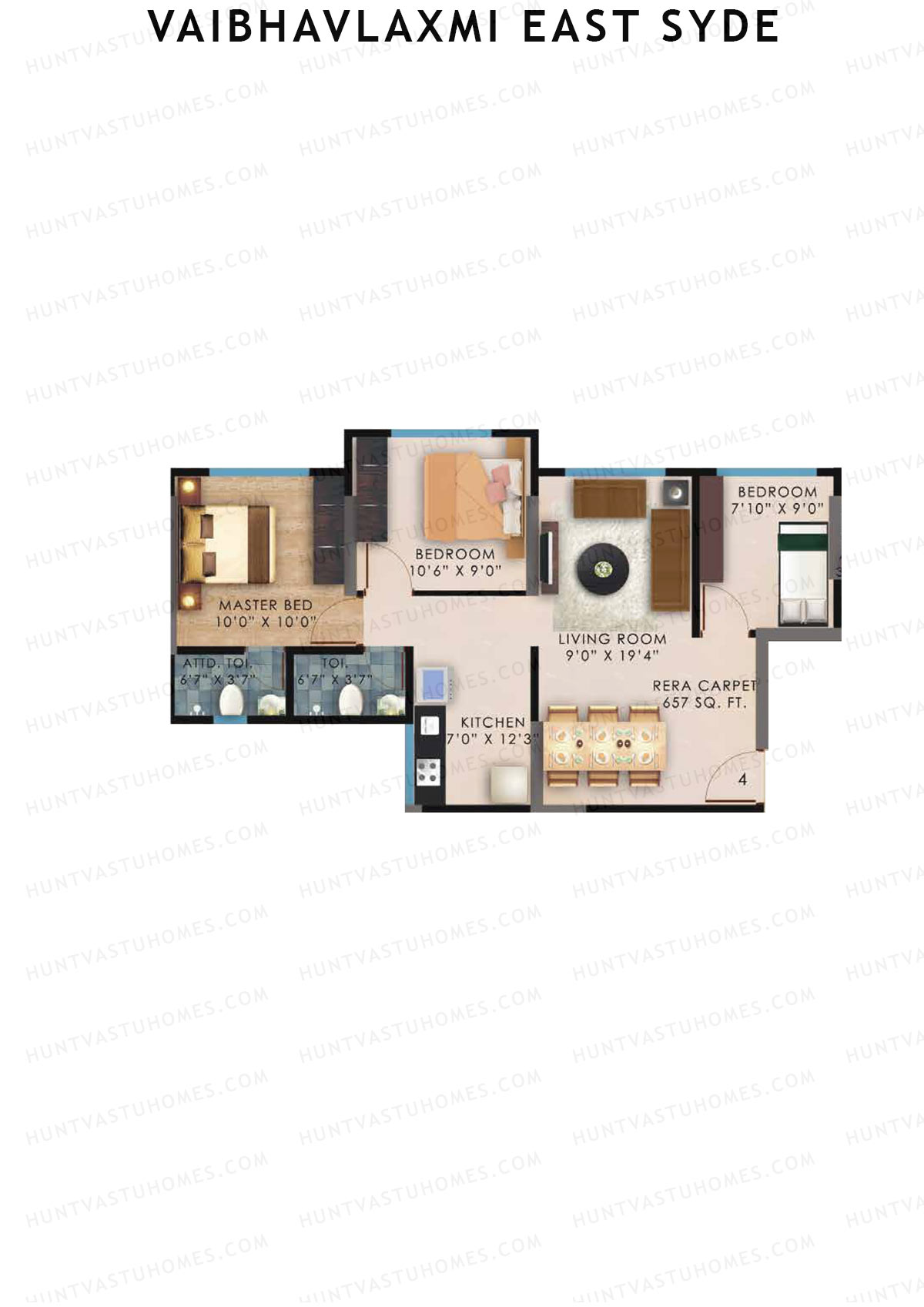 Vaibhavlaxmi East Syde Wing C Unit 4 Floor Plan