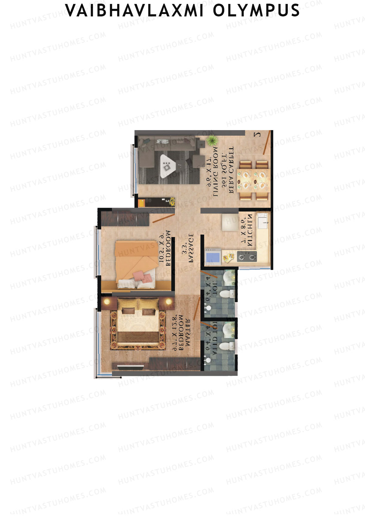 Vaibhavlaxmi Olympus Tower A Unit 3 Floor Plan