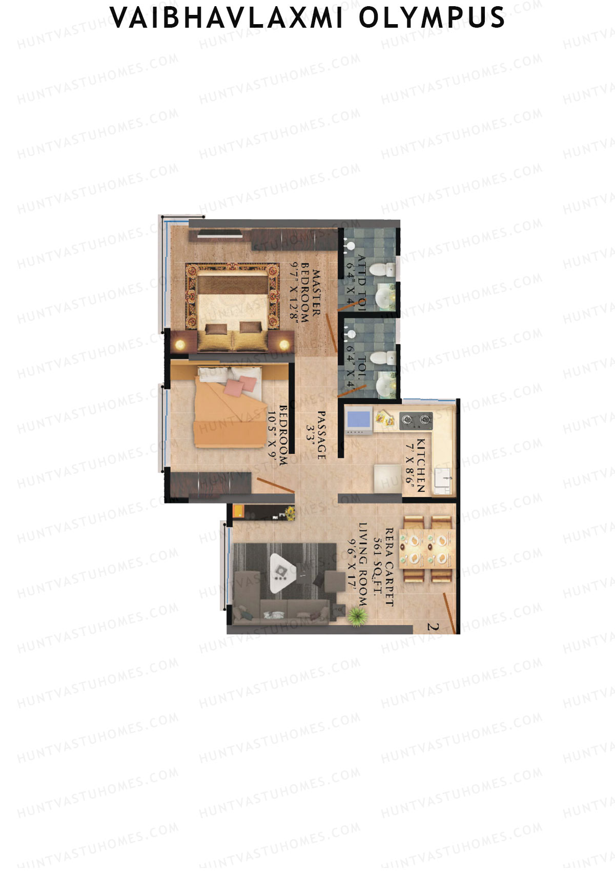 Vaibhavlaxmi Olympus Tower A Unit 5 Floor Plan