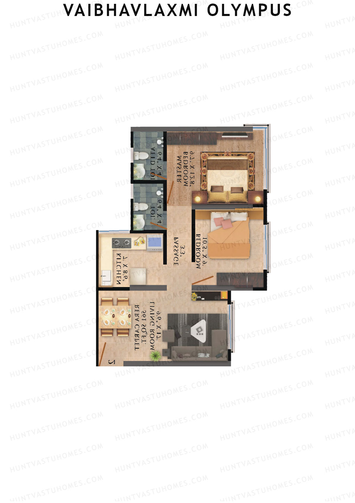 Vaibhavlaxmi Olympus Tower A Unit 6 Floor Plan