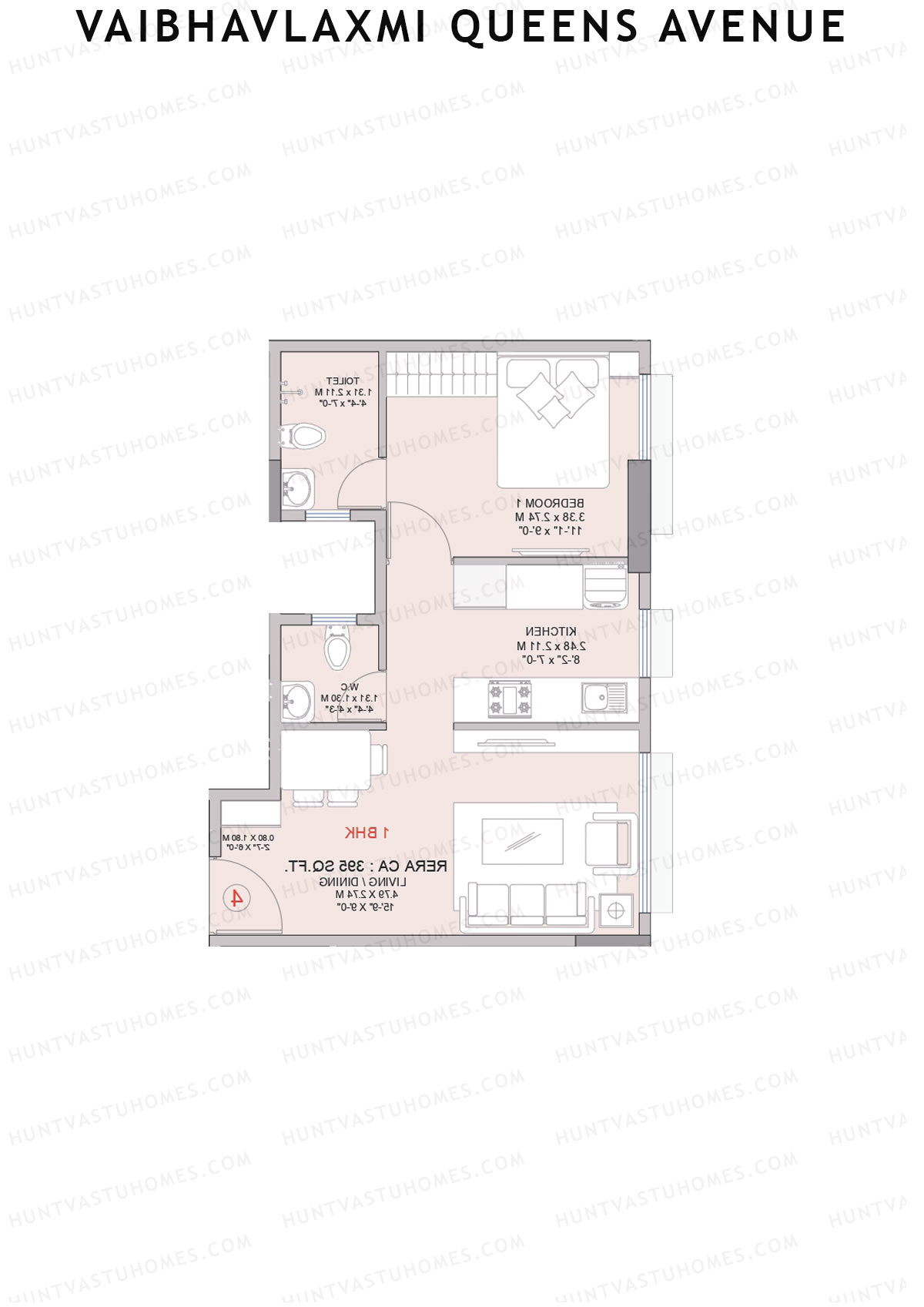 Vaibhavlaxmi Queens Avenue Wing B Unit 4 Floor Plan