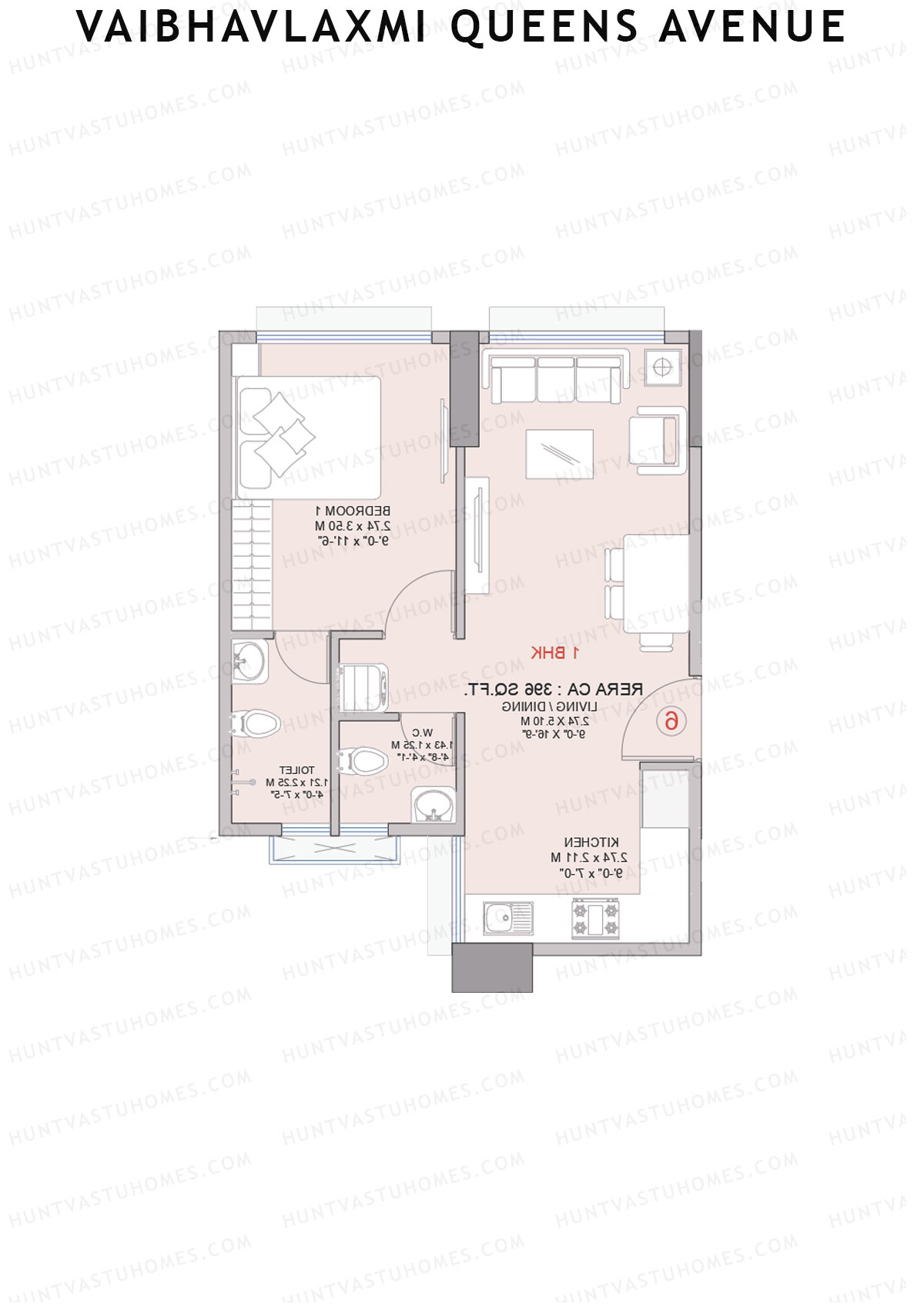 Vaibhavlaxmi Queens Avenue Wing B Unit 6 Floor Plan