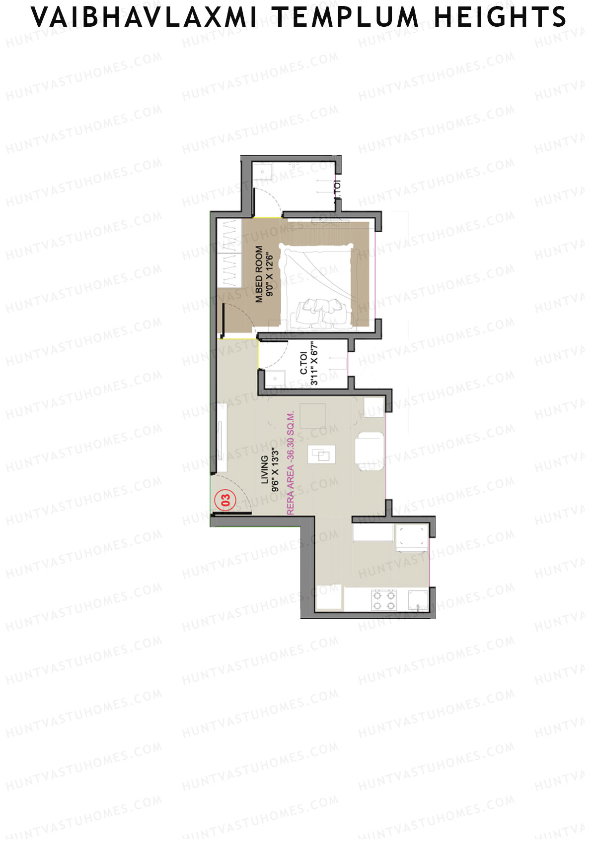 Vaibhavlaxmi Templum Heights Block A Unit 3 Floor Plan