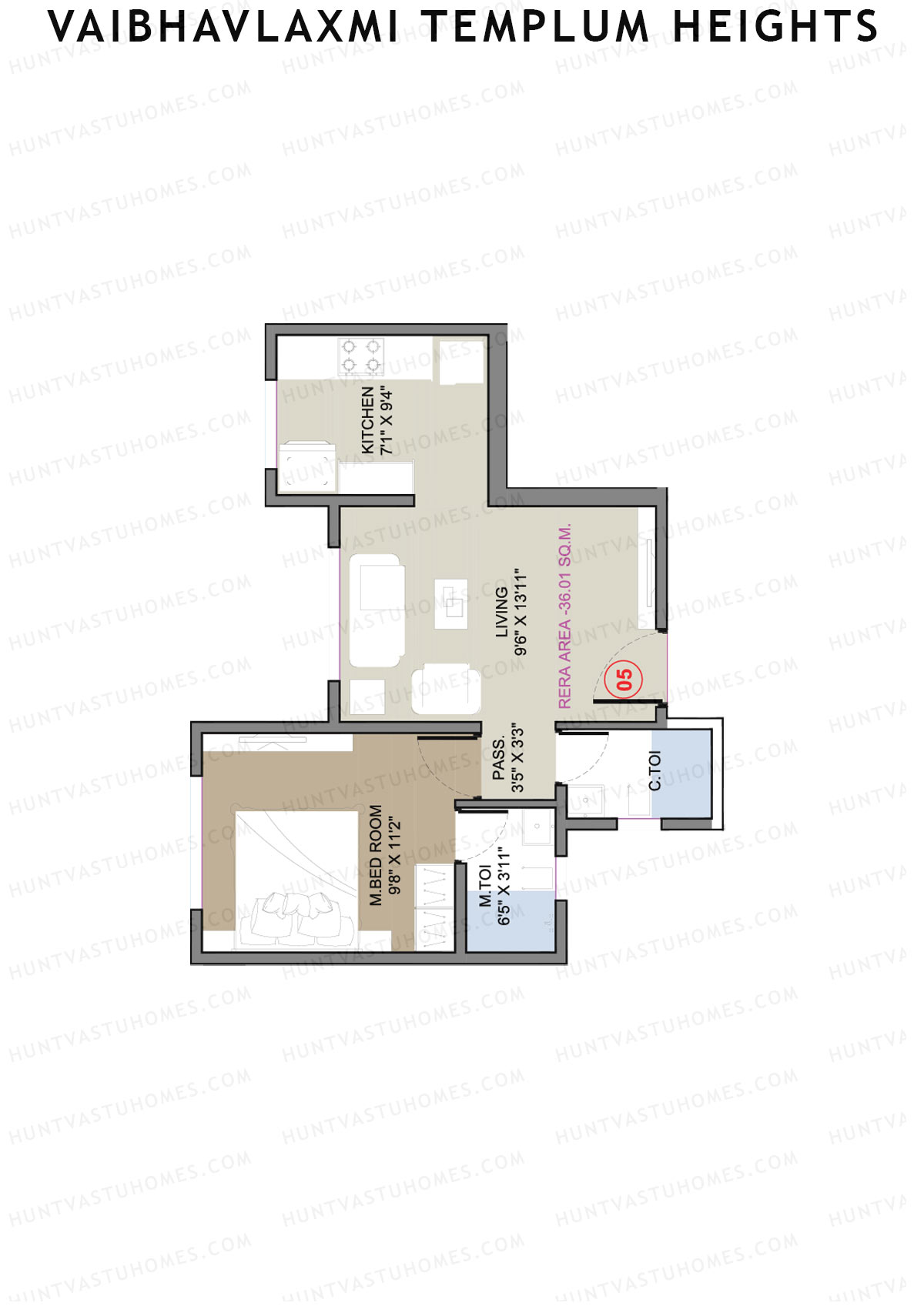 Vaibhavlaxmi Templum Heights Block A Unit 5 Floor Plan
