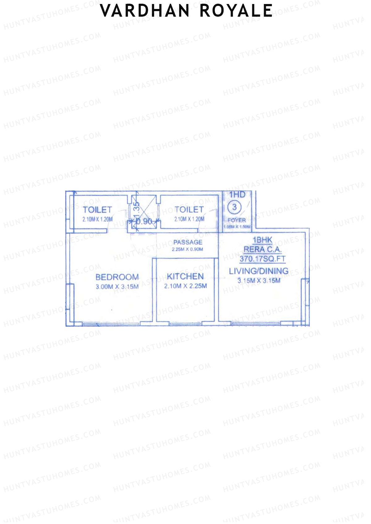 Vardhan Royale Wing A Unit 3 Floor Plan