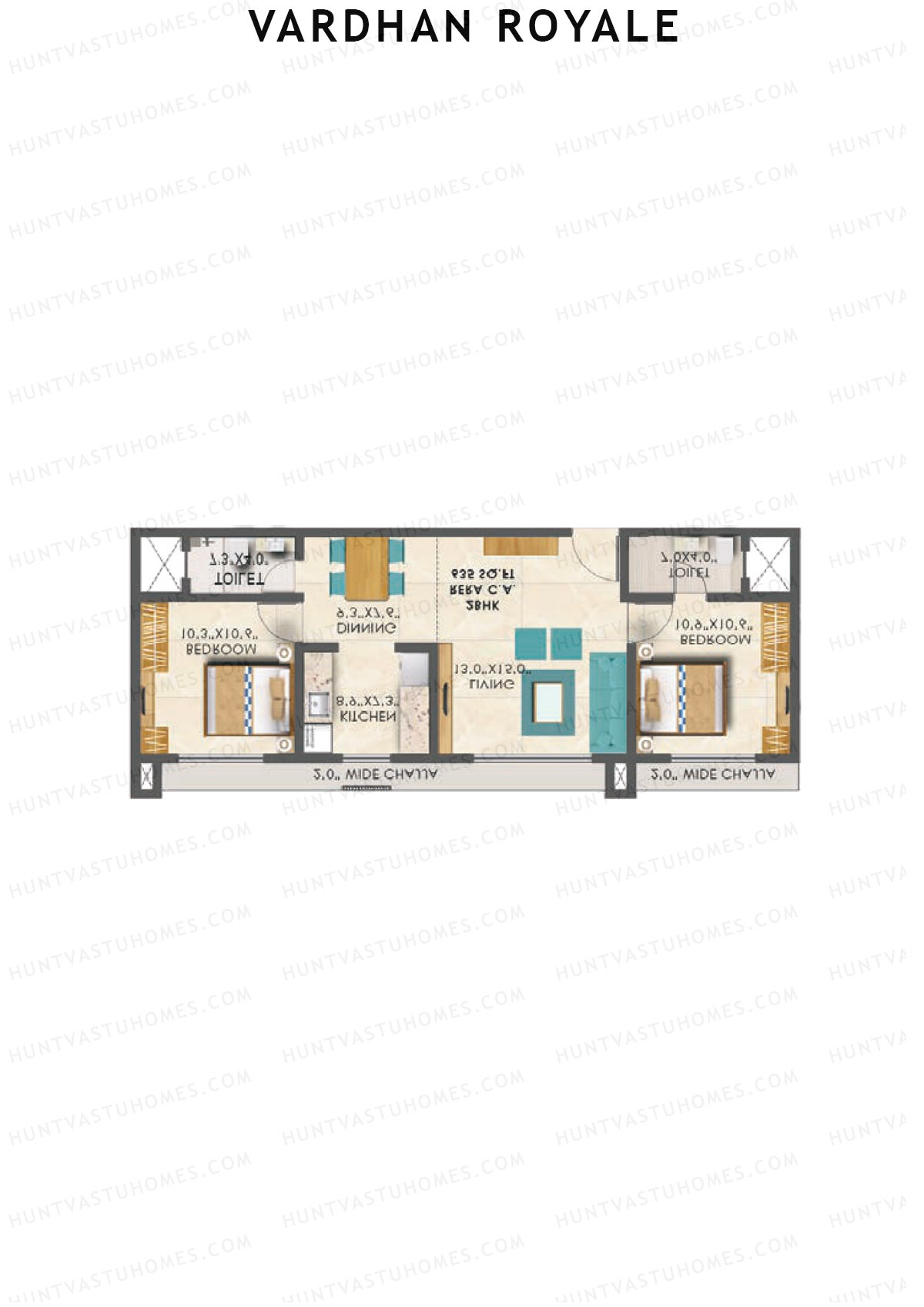Vardhan Royale Wing A Unit 4 Floor Plan