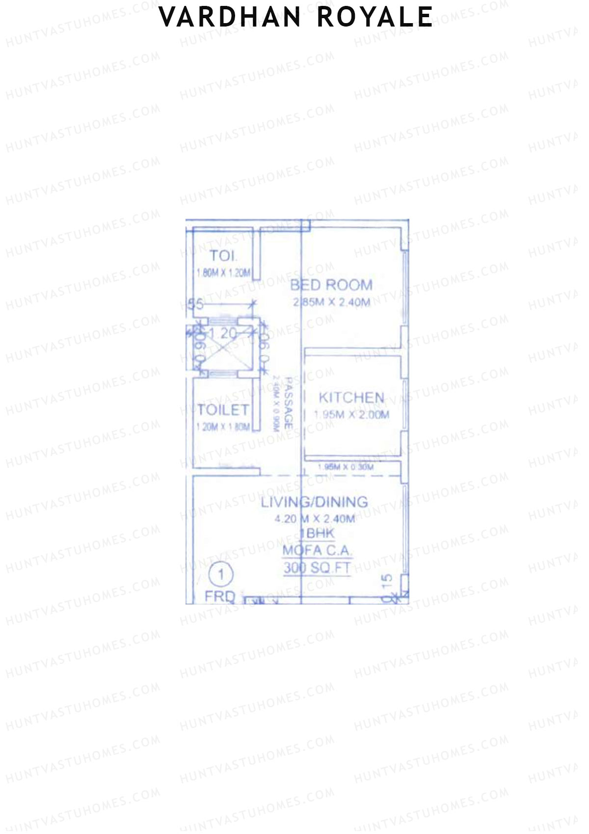 Vardhan Royale Wing B Unit 1 Floor Plan