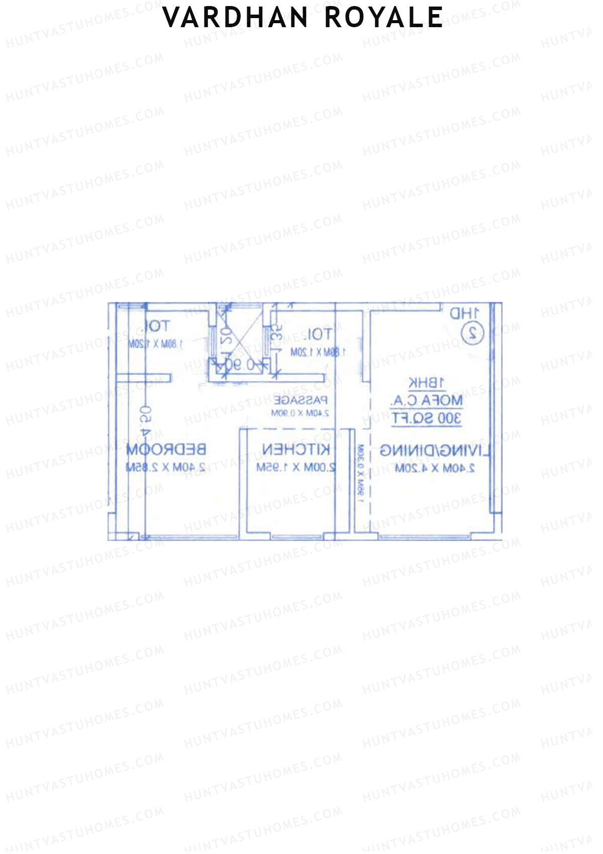 Vardhan Royale Wing B Unit 3 Floor Plan