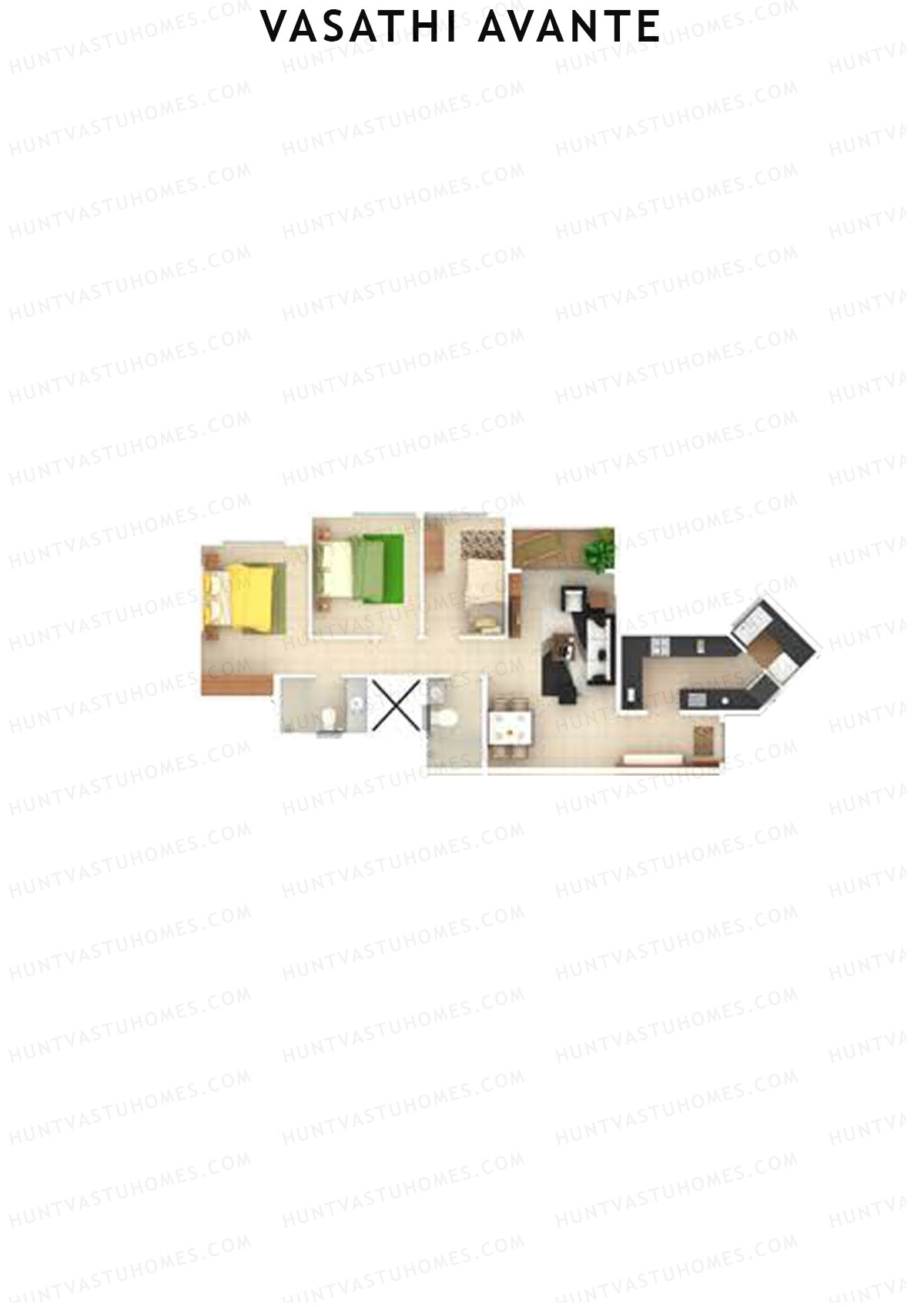 Vasathi Avante Aspen Wing 2 Unit 2 Floor Plan