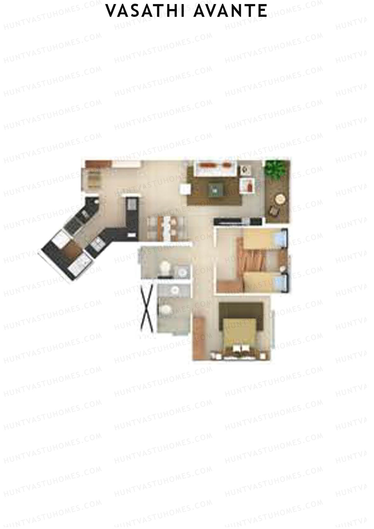 Vasathi Avante Birch Wing 1 Unit 6 Floor Plan
