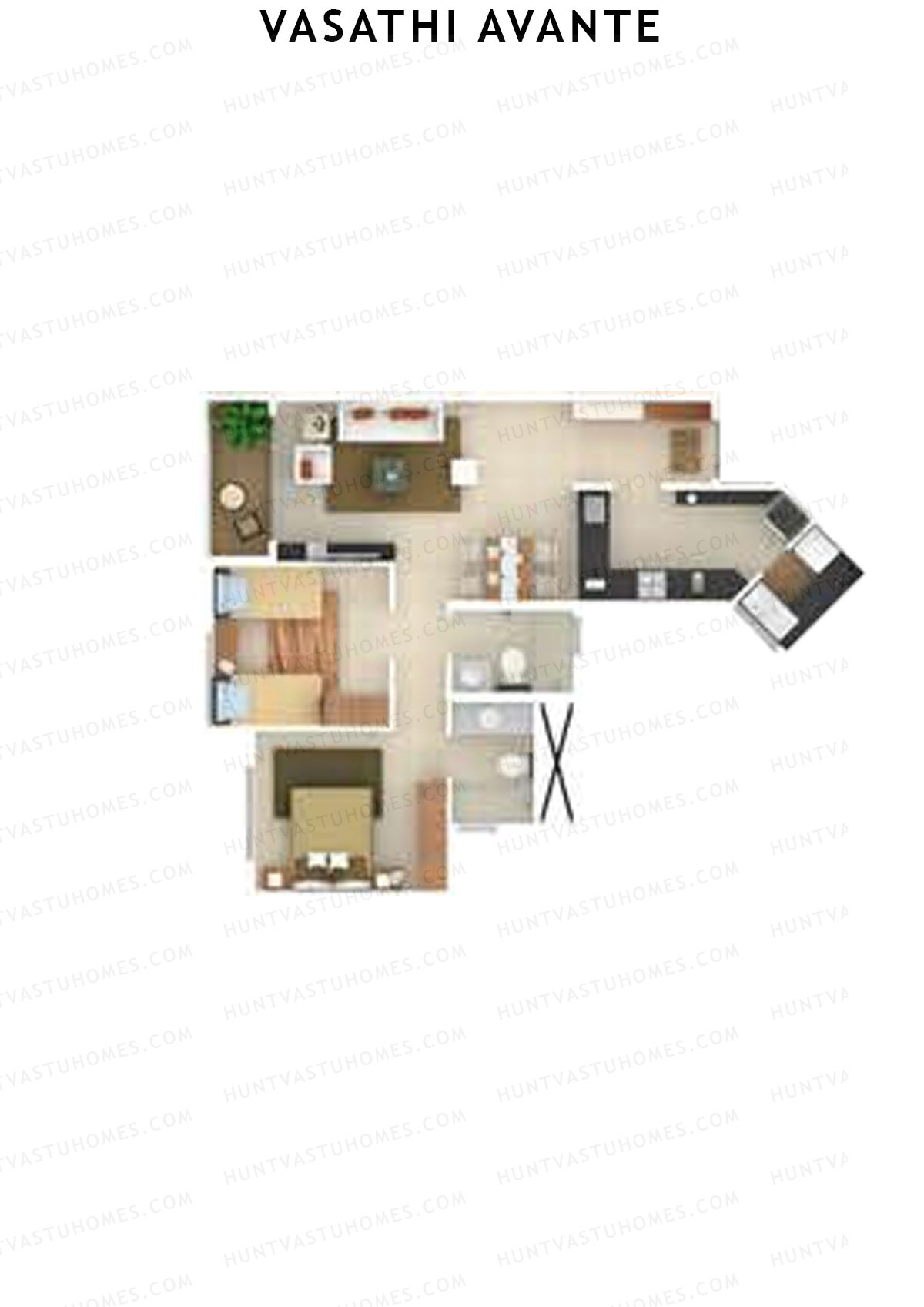 Vasathi Avante Birch Wing 3 Unit 5 Floor Plan