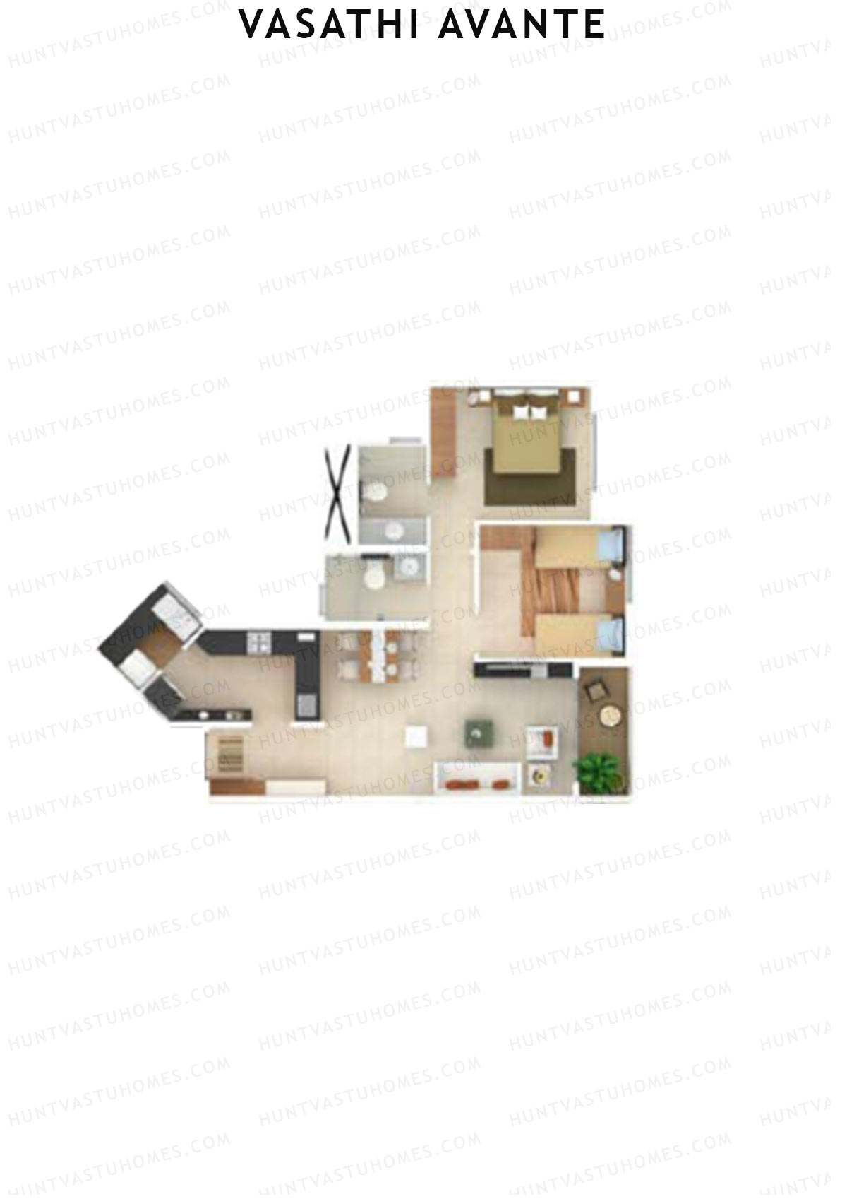 Vasathi Avante Cedar Unit 5 Floor Plan