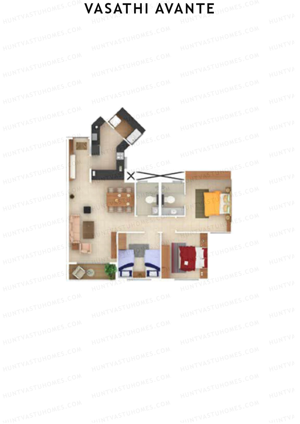 Vasathi Avante Cedar Unit 7 Floor Plan