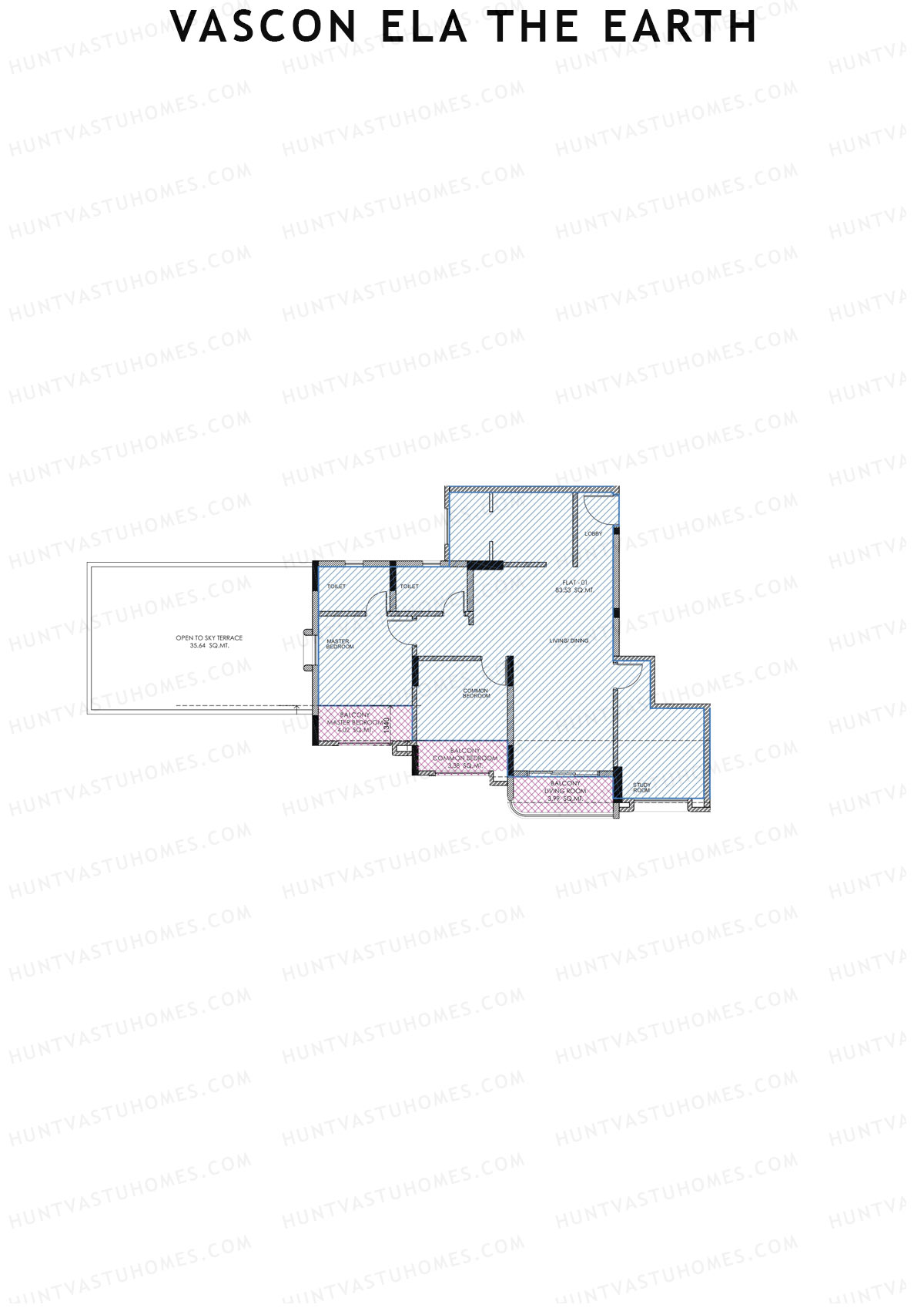 Vascon Ela The Earth Tower A Unit 1 Floor Plan
