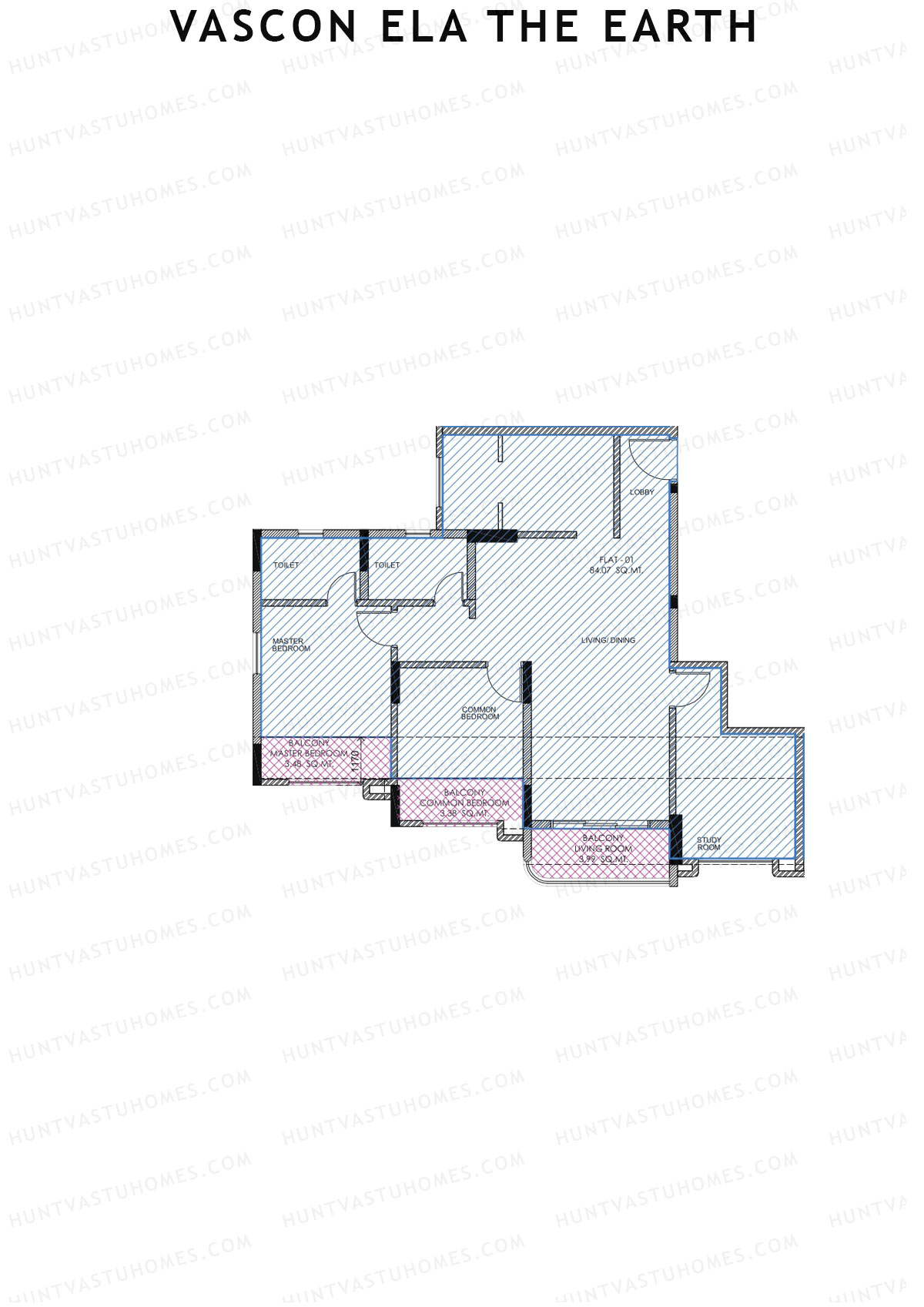 Vascon Ela The Earth Tower A Unit 1 Floor Plan