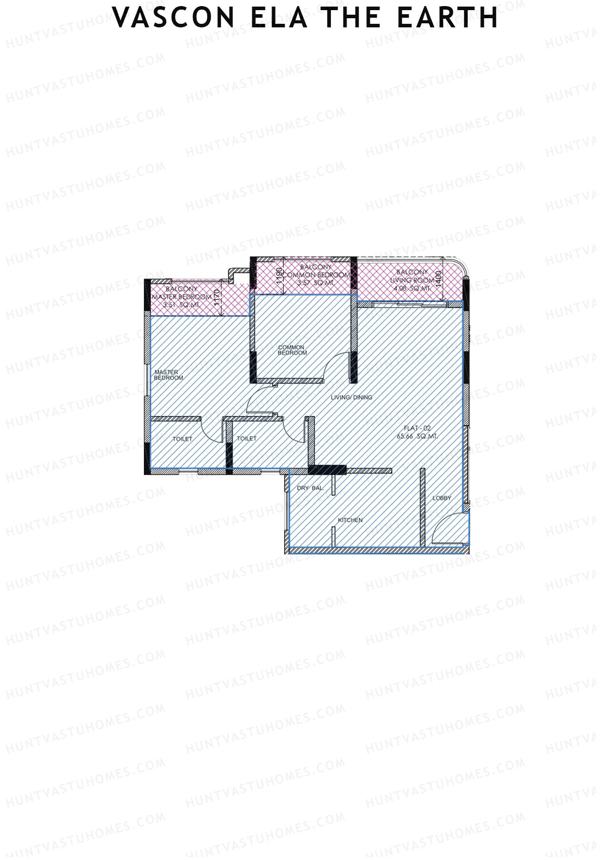Vascon Ela The Earth Tower A Unit 2 Floor Plan