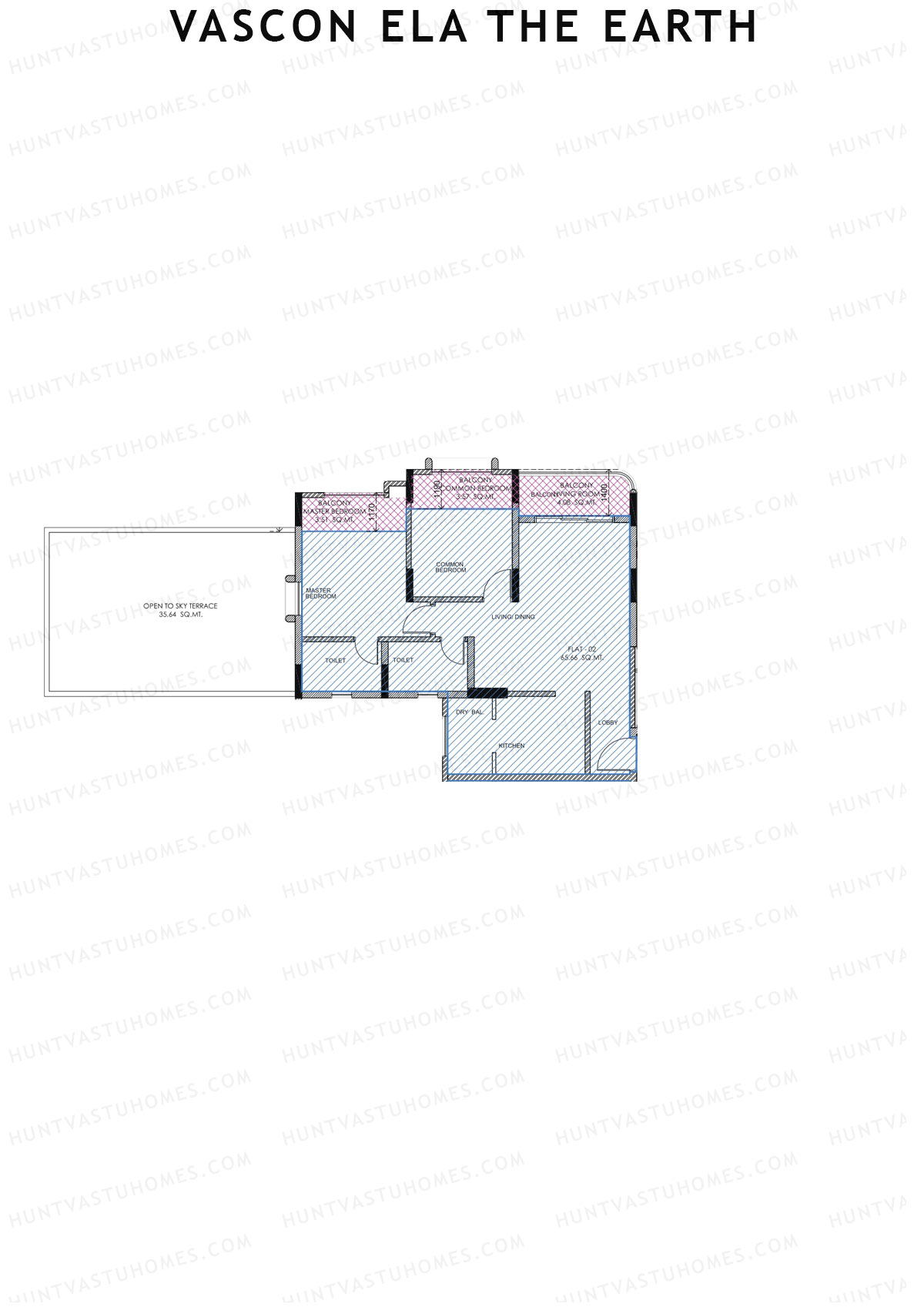 Vascon Ela The Earth Tower A Unit 2 Floor Plan