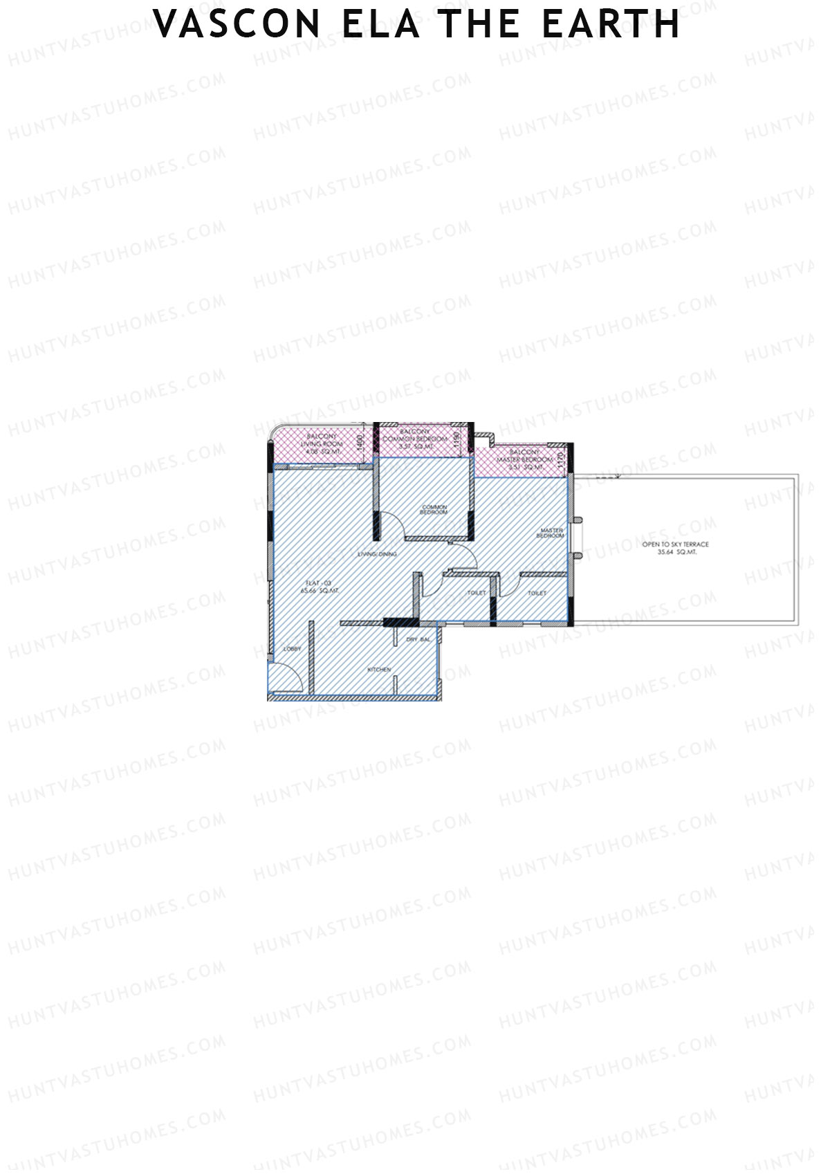 Vascon Ela The Earth Tower B Unit 3 Floor Plan