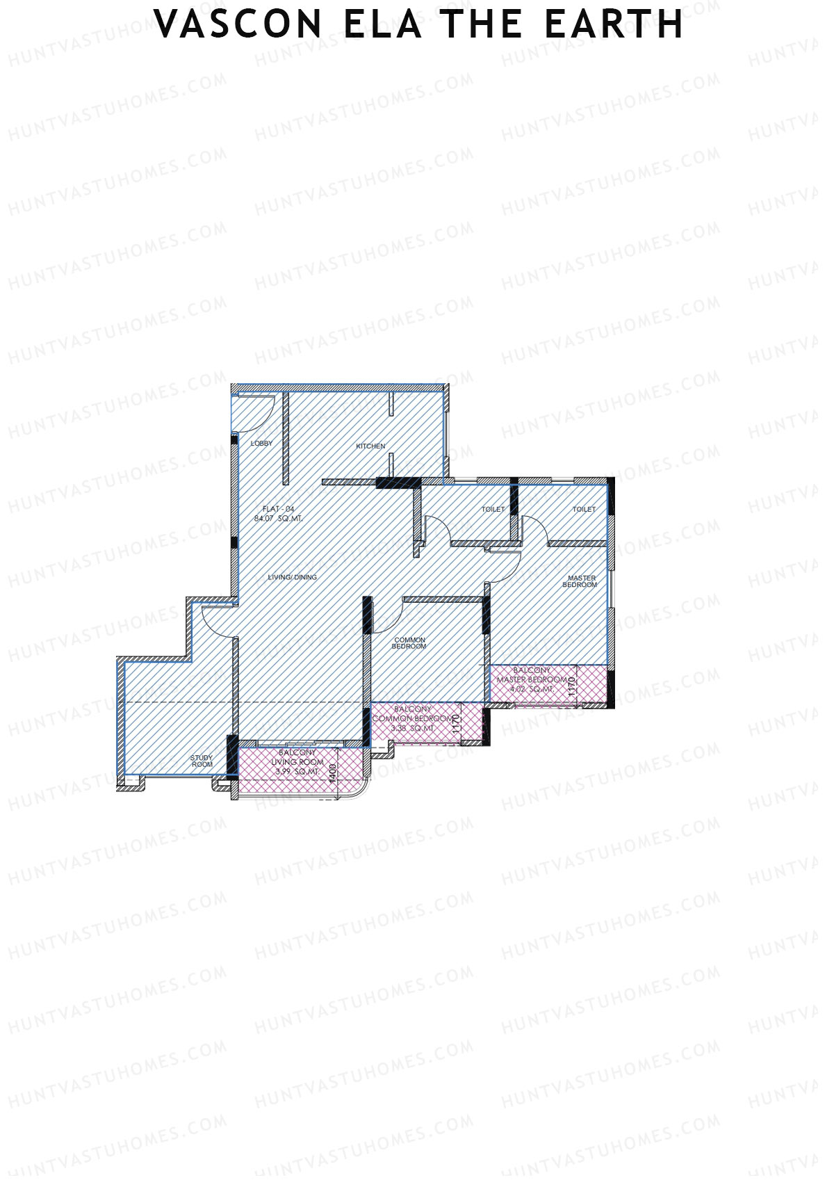 Vascon Ela The Earth Tower B Unit 4 Floor Plan