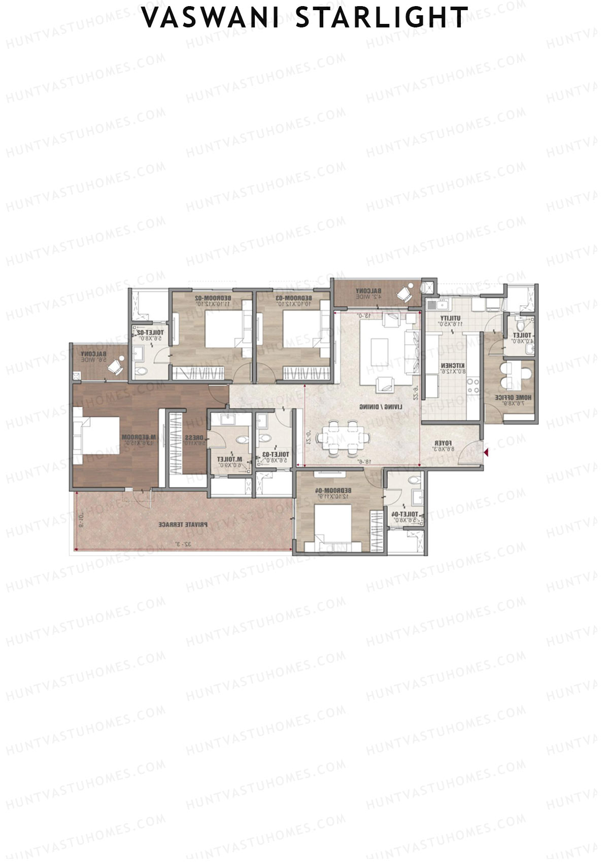 Vaswani Starlight Alcor Unit 2 Floor Plan