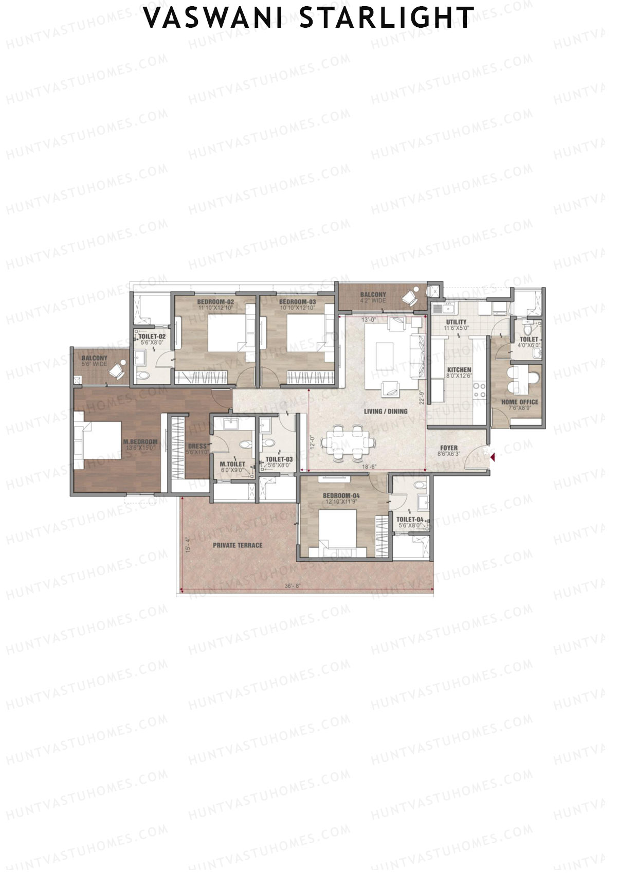 Vaswani Starlight Polaris Unit 2 Floor Plan