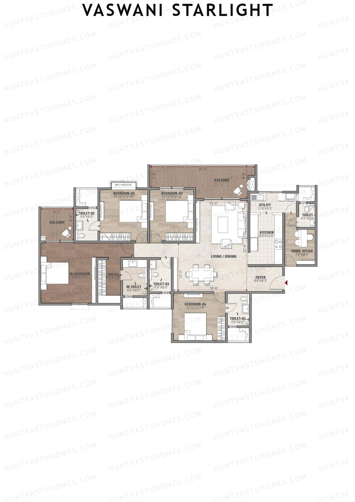 Vaswani Starlight Polaris Unit 2 Floor Plan