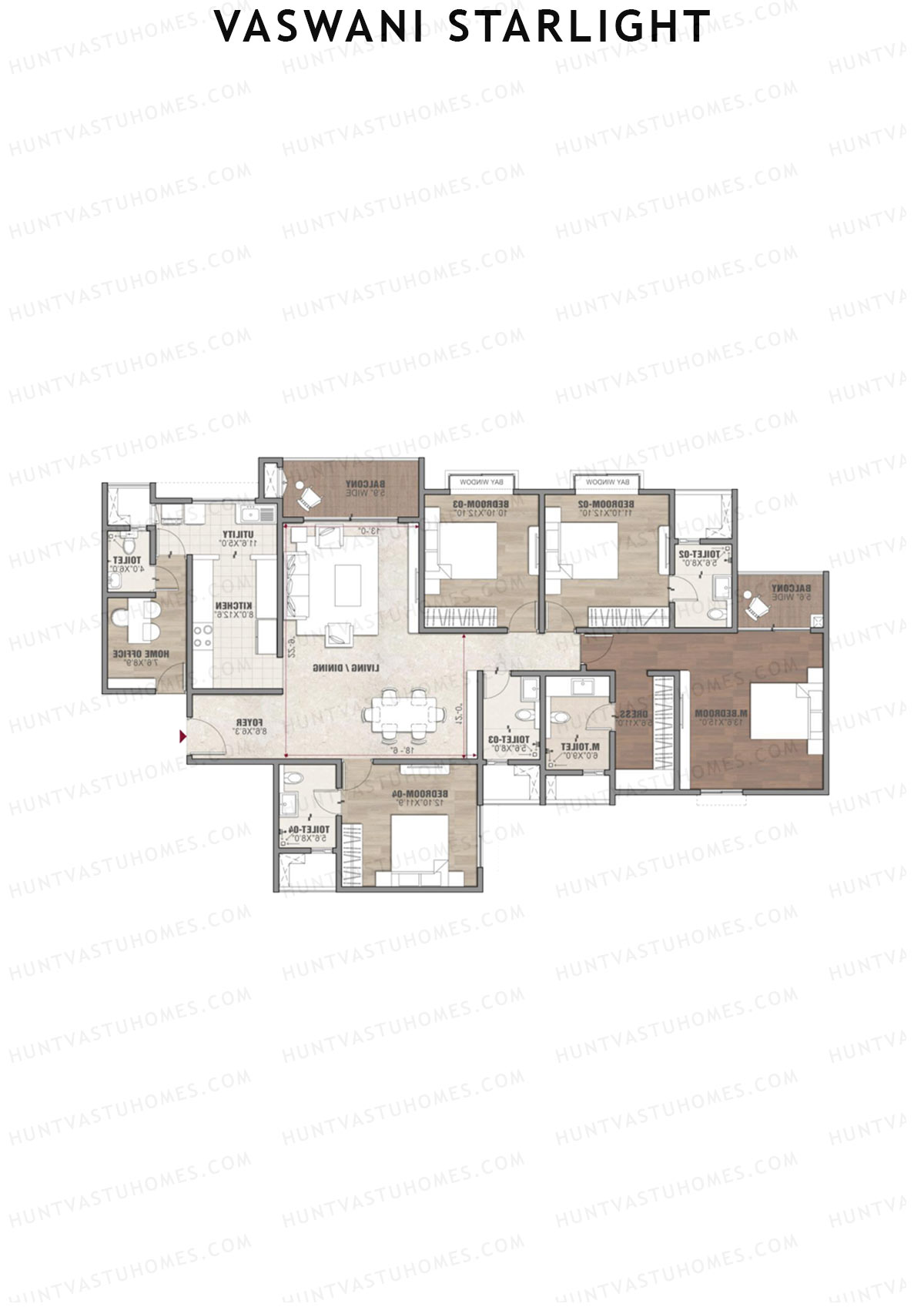 Vaswani Starlight Polaris Unit 3 Floor Plan