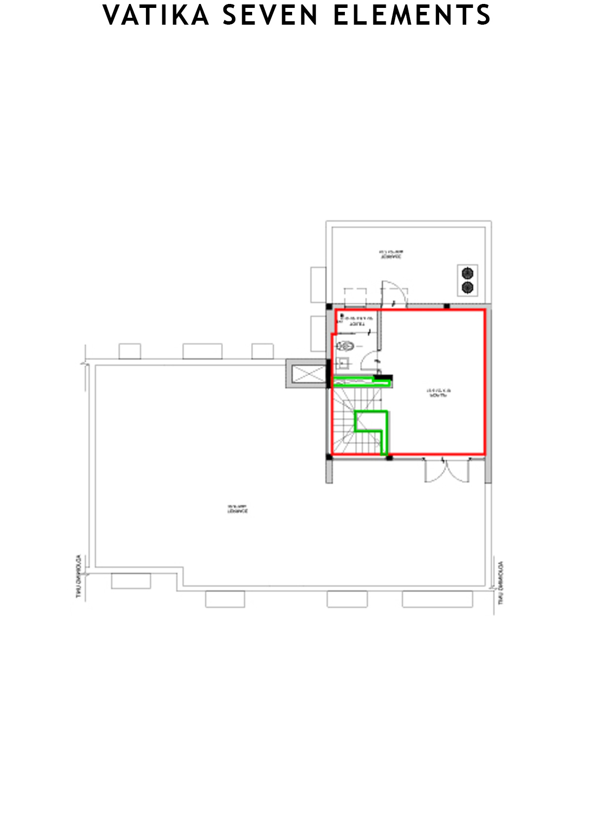 Vatika Seven Elements Block C4B Unit 4 ( Duplex) Floor Plan