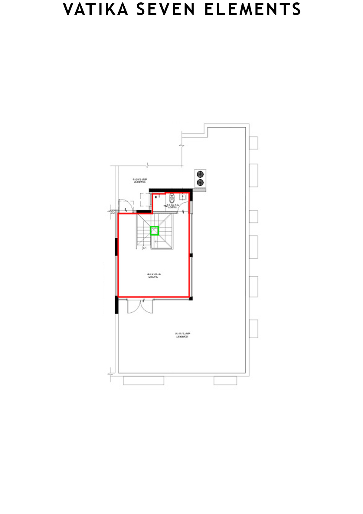 Vatika Seven Elements Block C5B Unit 3 (Duplex) Floor Plan