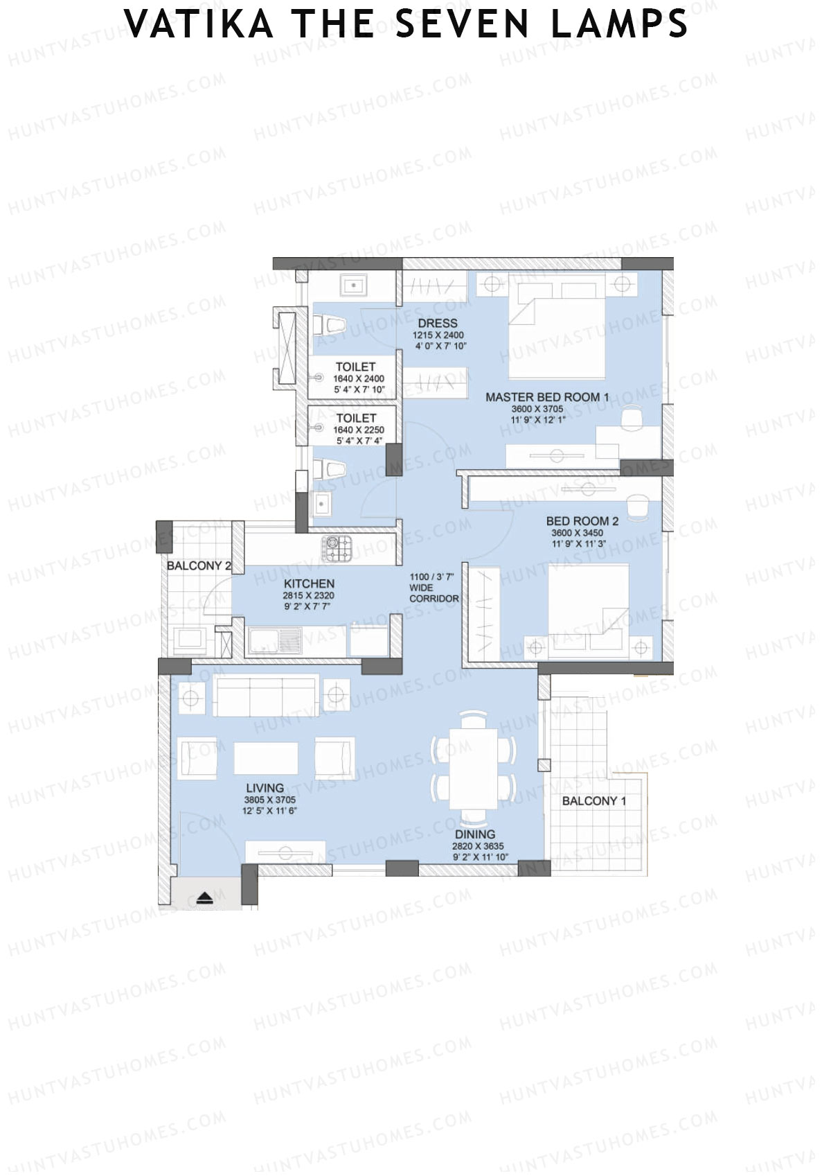 Vatika The Seven Lamps Memory Unit 6 Floor Plan