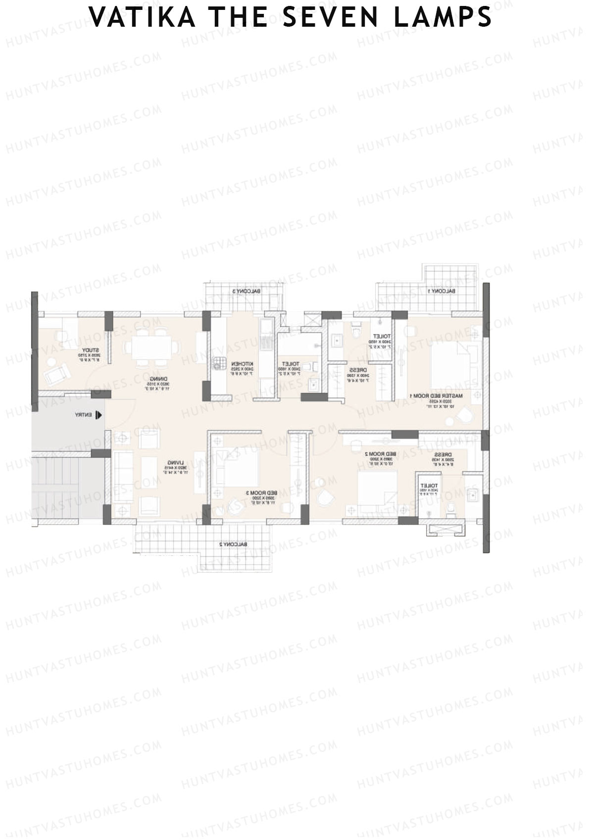 Vatika The Seven Lamps Obedience Unit 1 Floor Plan