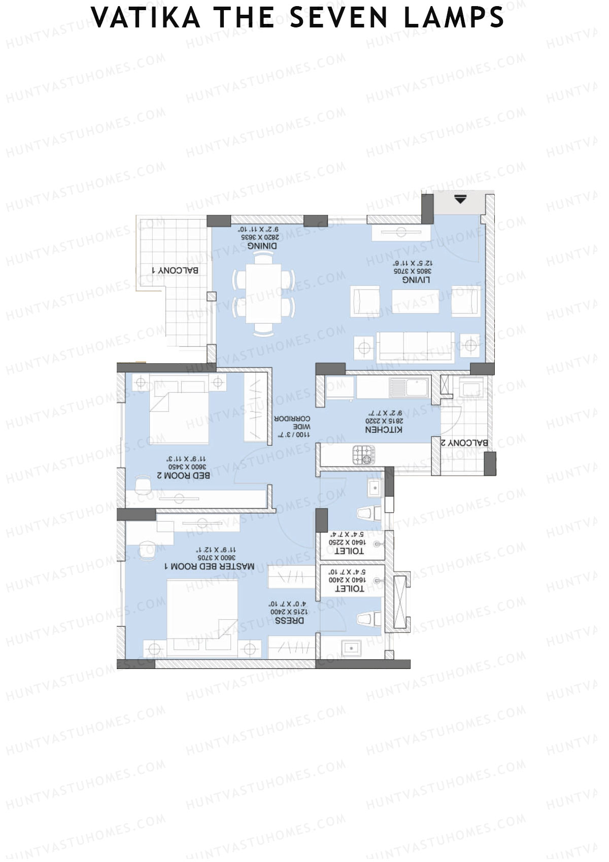 Vatika The Seven Lamps Obedience Unit 3 Floor Plan