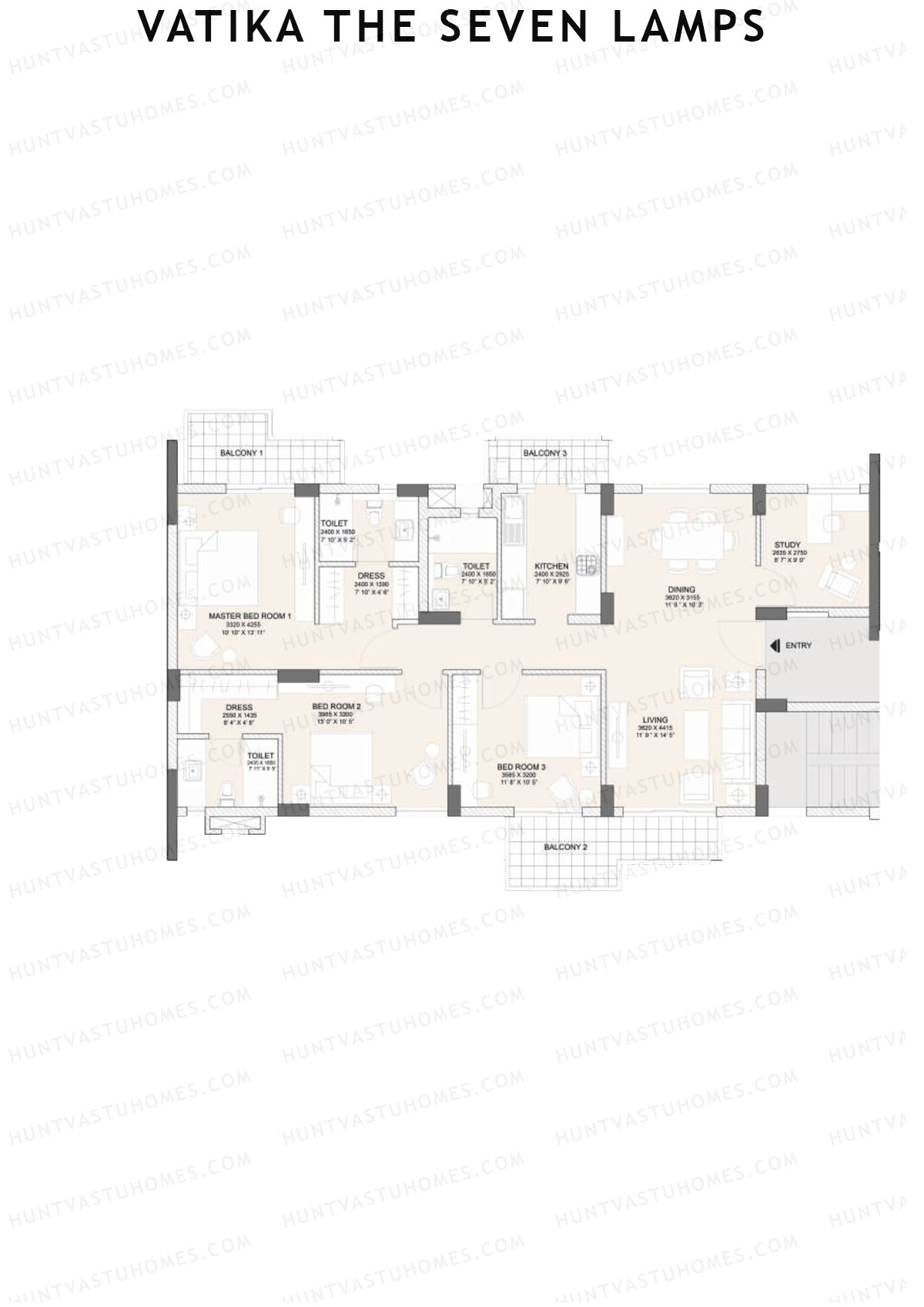 Vatika The Seven Lamps Obedience Unit 4 Floor Plan