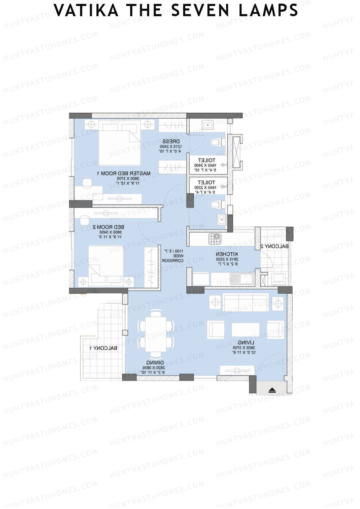 Vatika The Seven Lamps Obedience Unit 5 Floor Plan