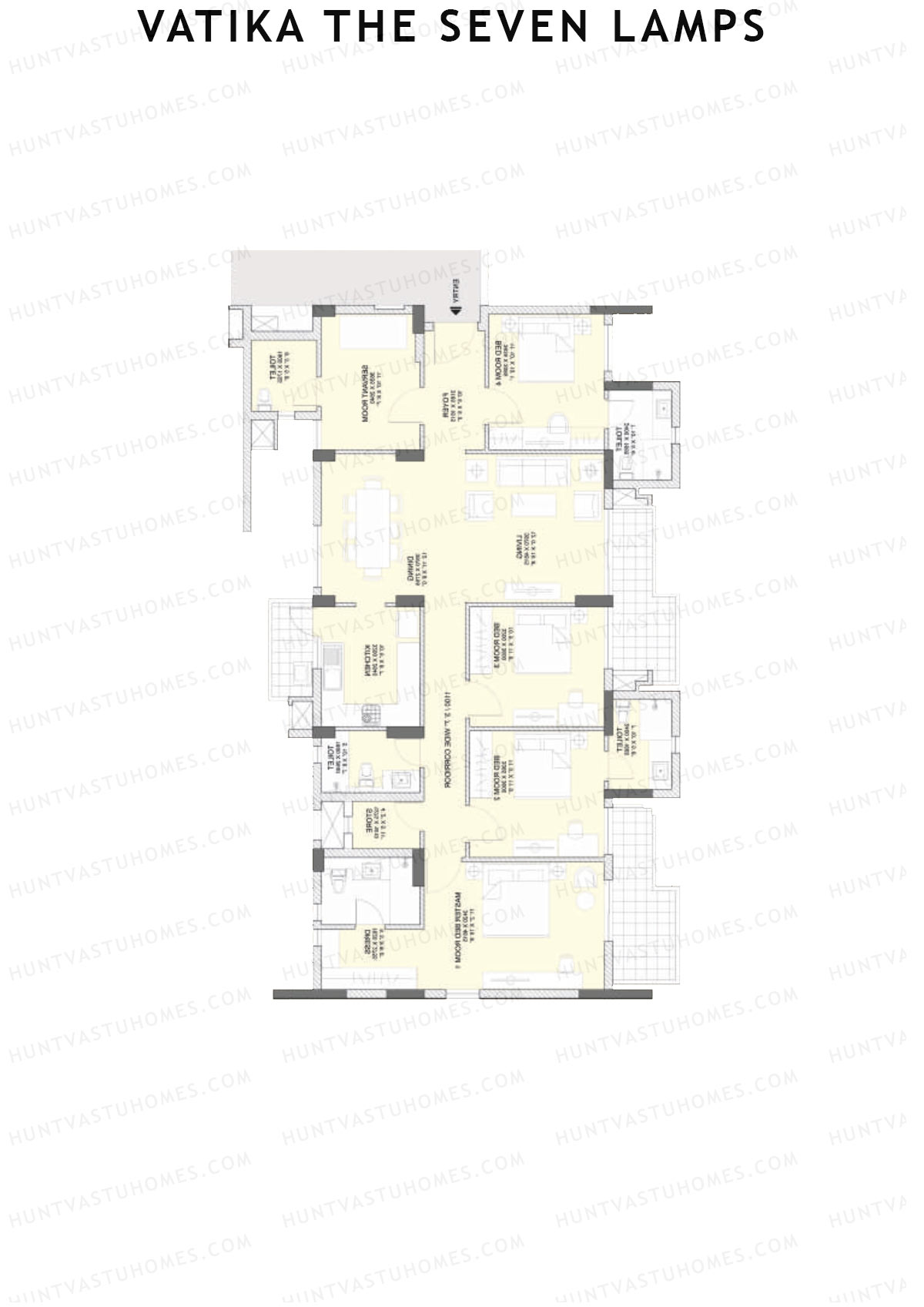 Vatika The Seven Lamps Power Unit 2 Floor Plan