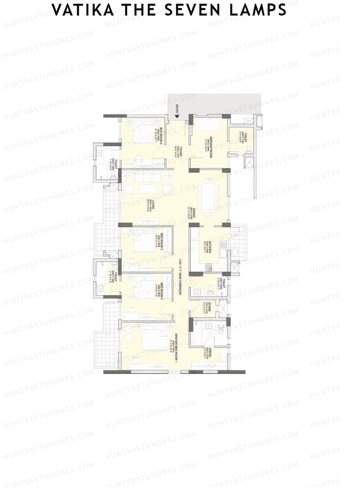 Vatika The Seven Lamps Power Unit 3 Floor Plan