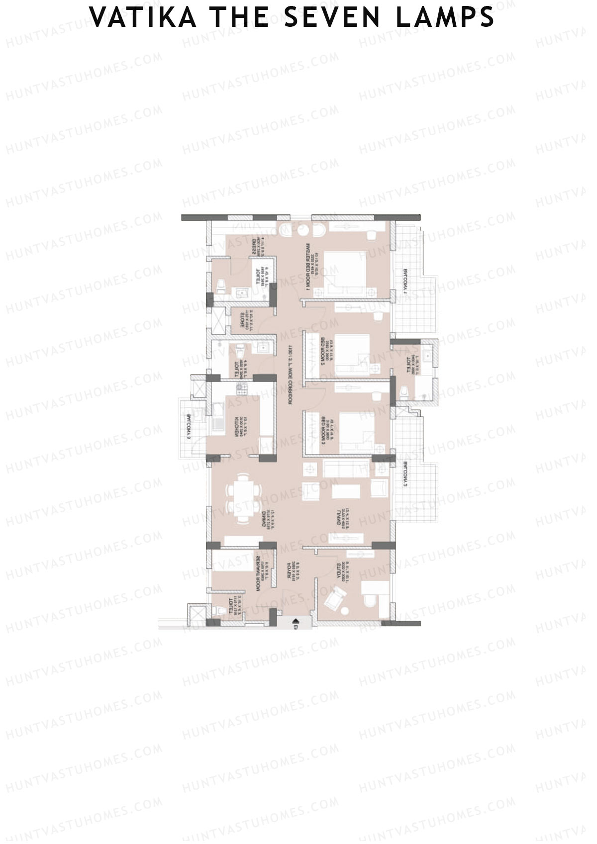 Vatika The Seven Lamps Sacrifice Unit 2 Floor Plan
