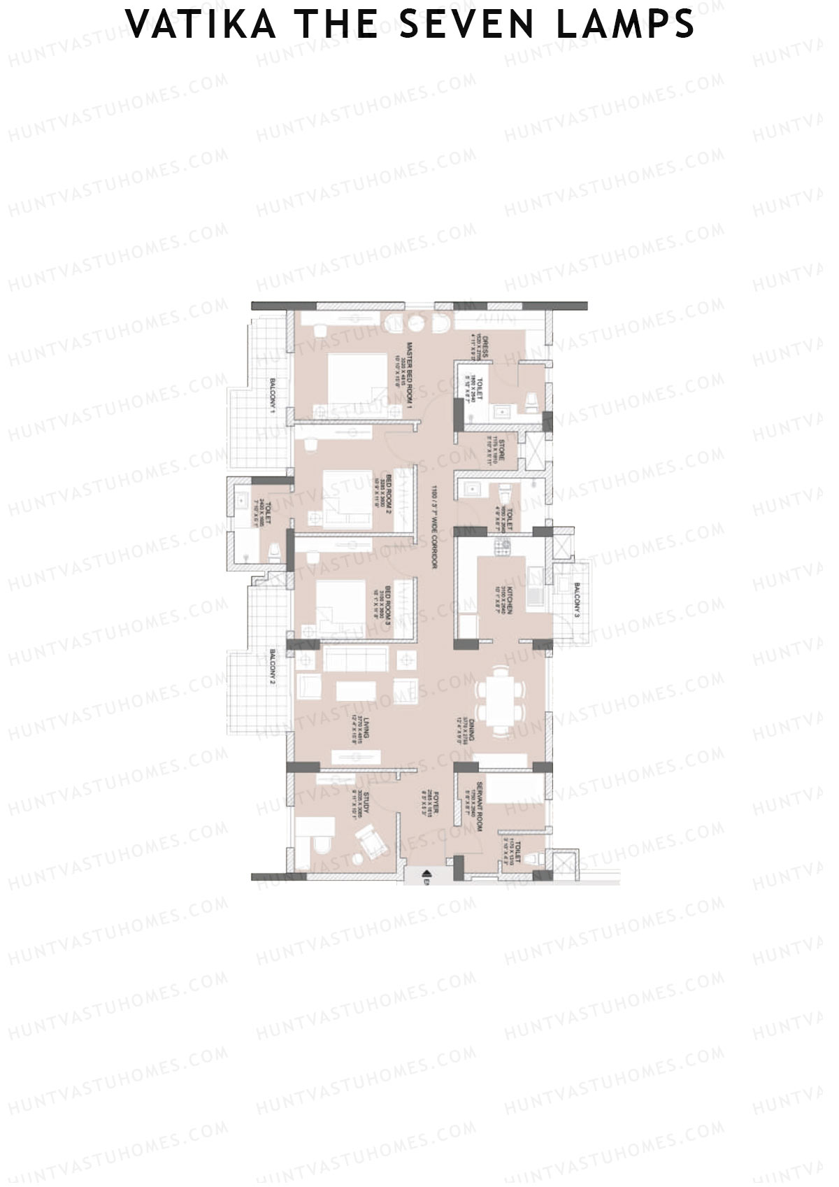 Vatika The Seven Lamps Sacrifice Unit 3 Floor Plan