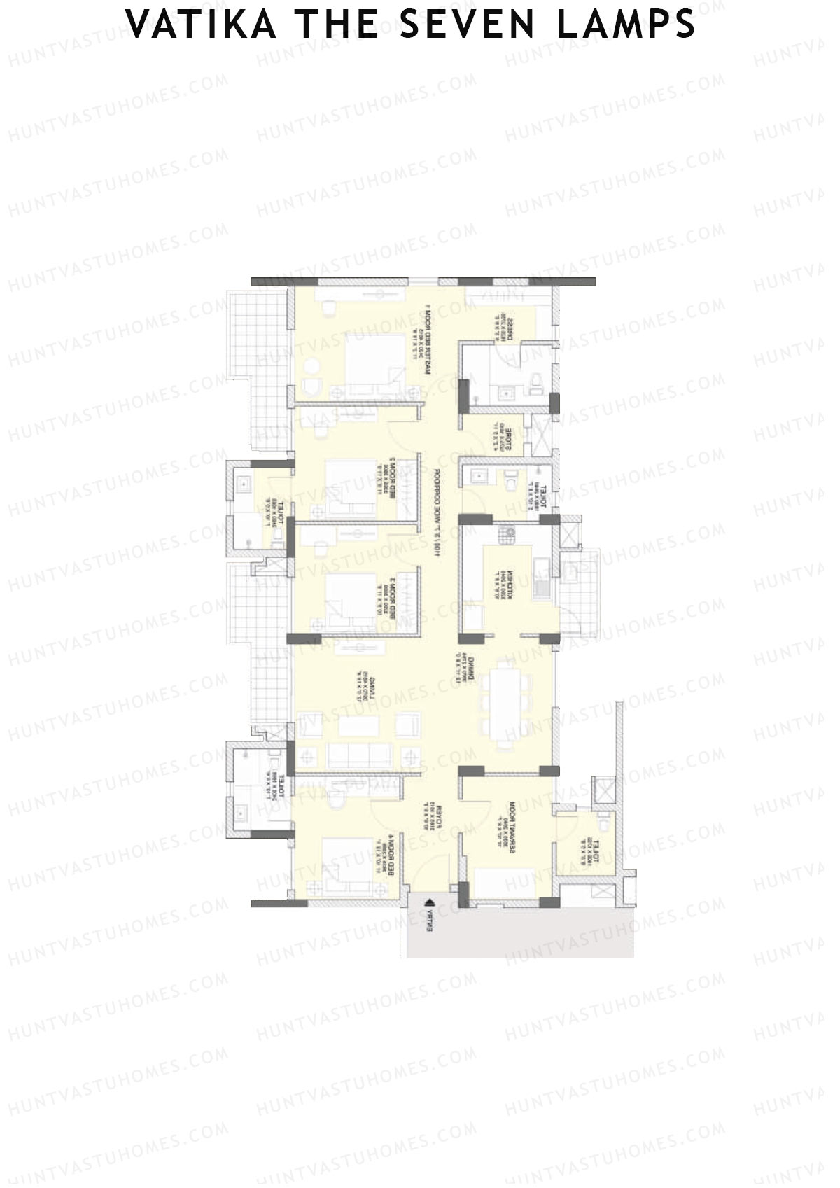 Vatika The Seven Lamps Sacrifice Unit 4 Floor Plan