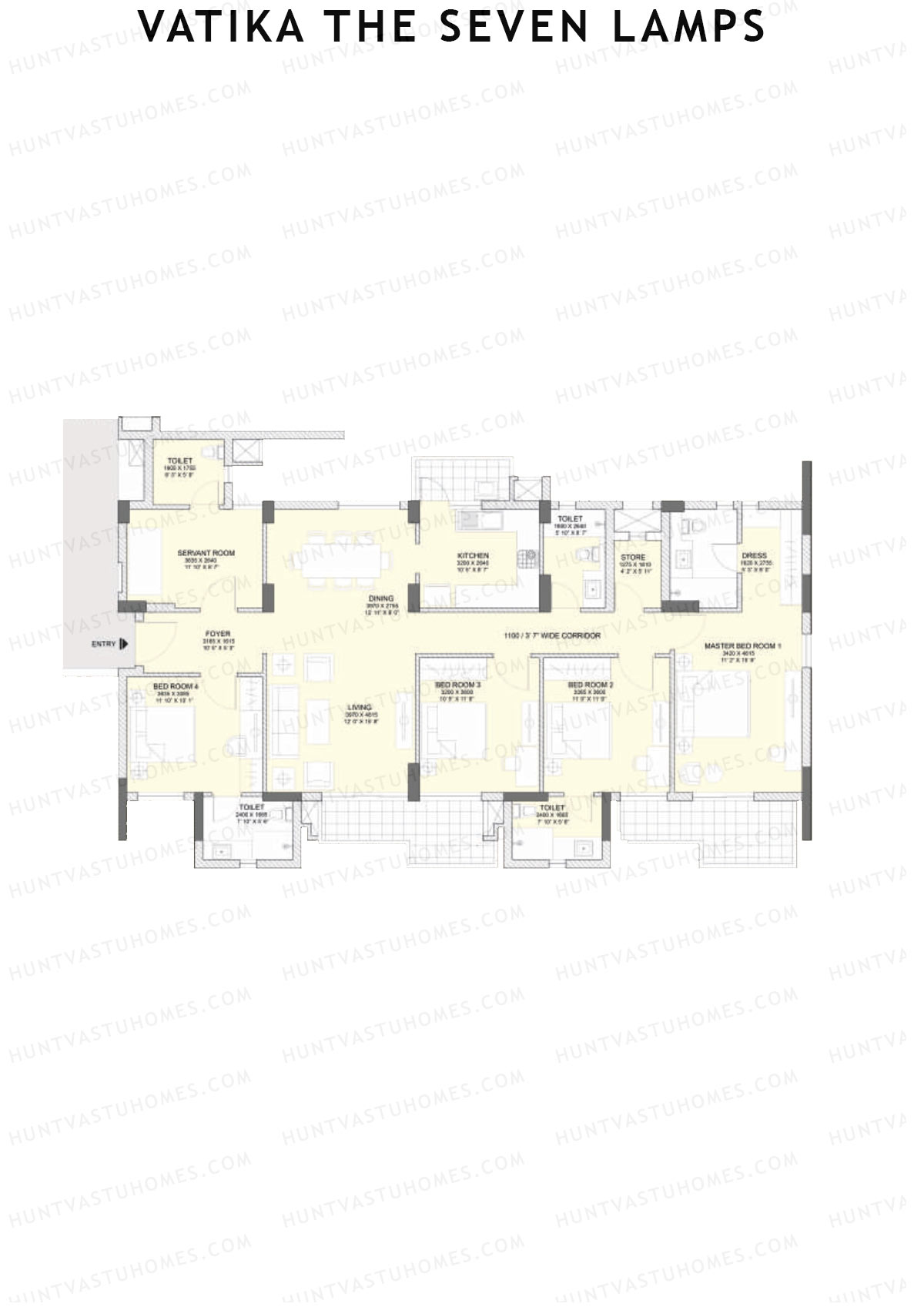 Vatika The Seven Lamps Truth Unit 3 Floor Plan