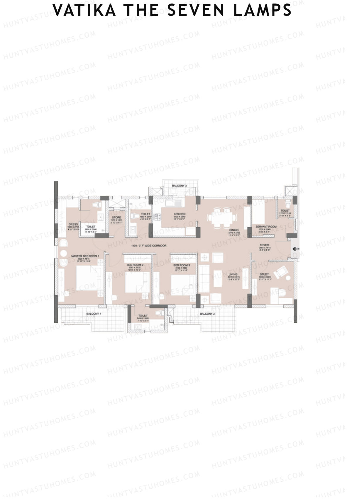 Vatika The Seven Lamps Truth Unit 4 Floor Plan
