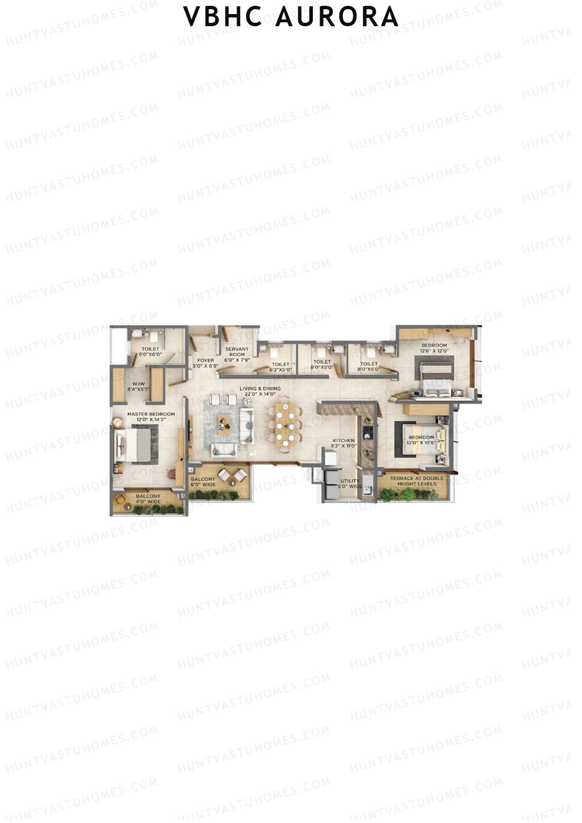 VBHC Aurora Block A Unit 4 (Type 8A) Floor Plan
