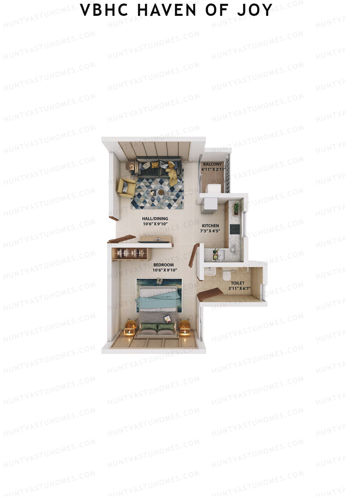 VBHC Haven of Joy Wing B1 Unit 2 Floor Plan
