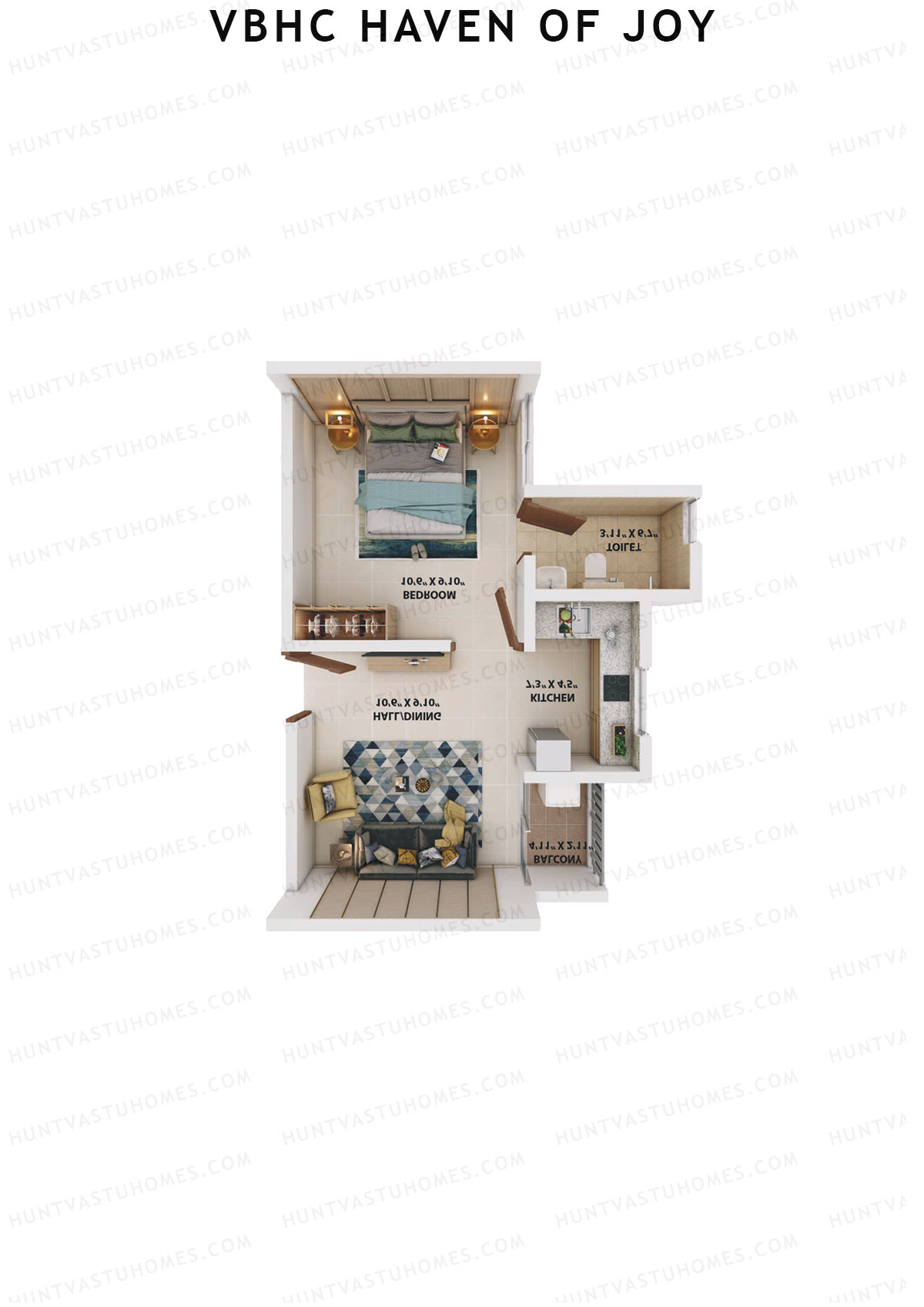 VBHC Haven of Joy Wing B1 Unit 3 Floor Plan