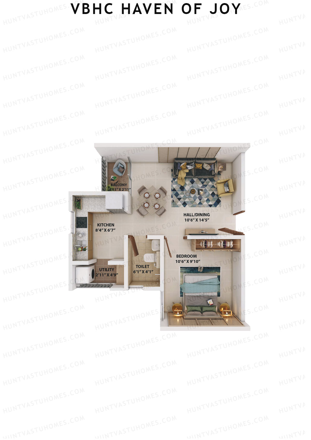 VBHC Haven of Joy Wing B1 Unit 8 Floor Plan