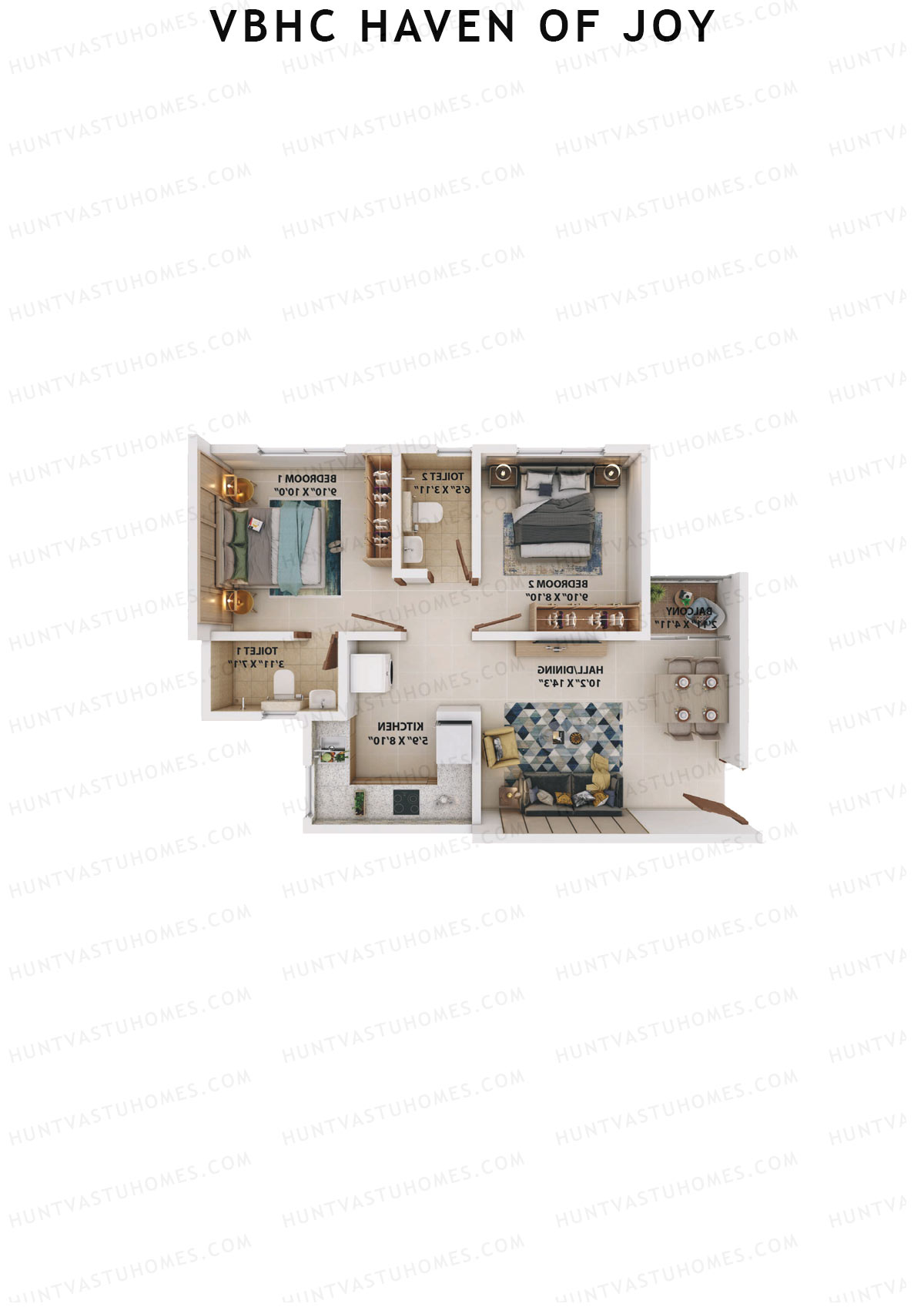 VBHC Haven of Joy Wing B1 Unit 9 Floor Plan