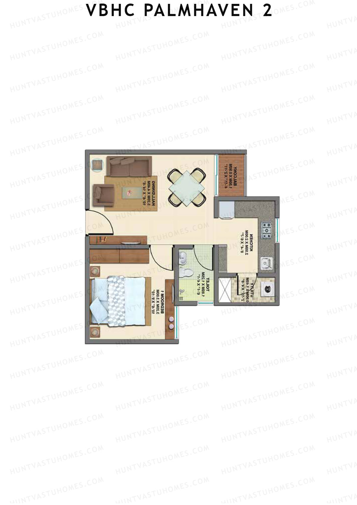 VBHC Palmhaven 2 Wing A1 Unit 4 Floor Plan