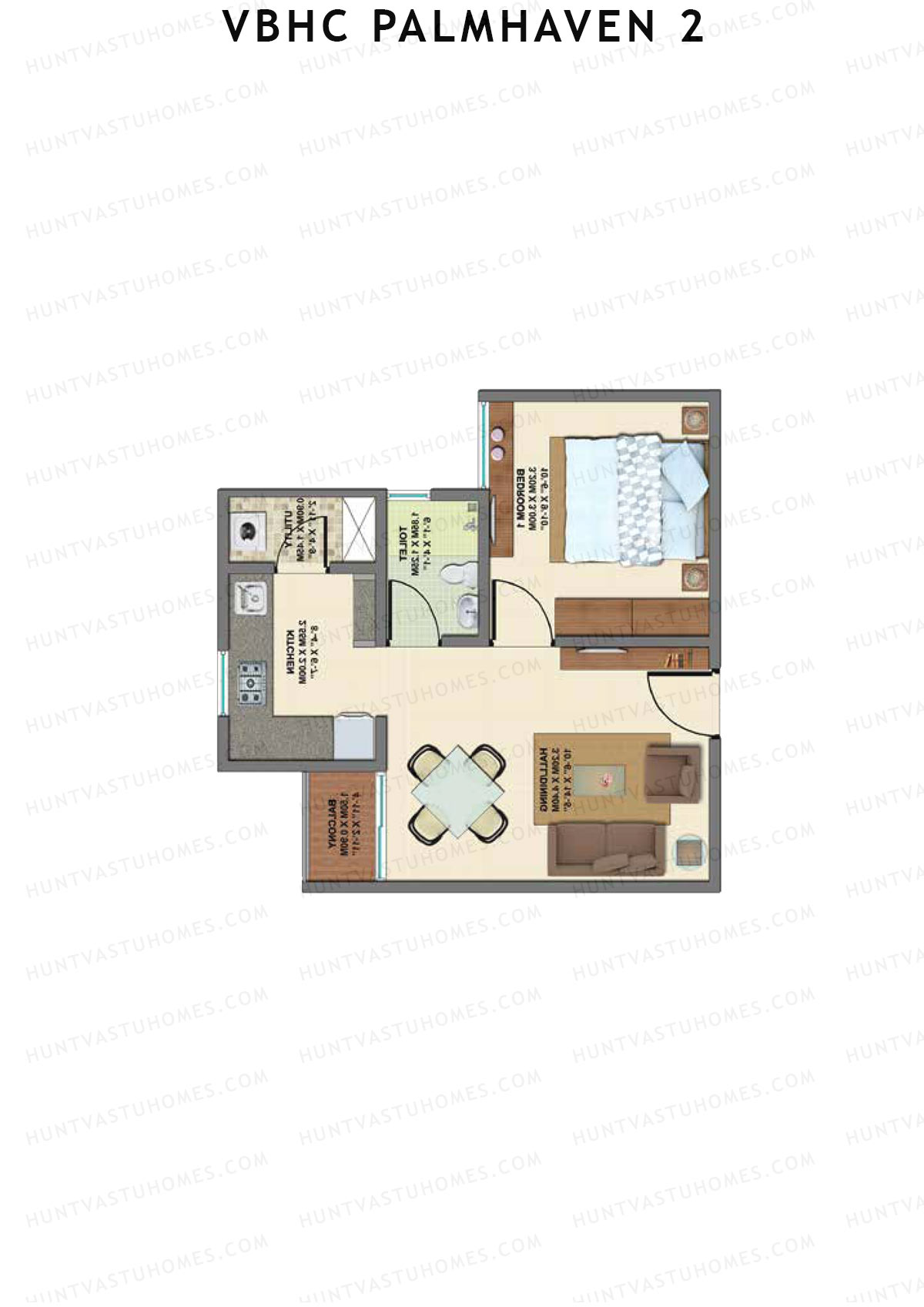 VBHC Palmhaven 2 Wing A1 Unit 7 Floor Plan